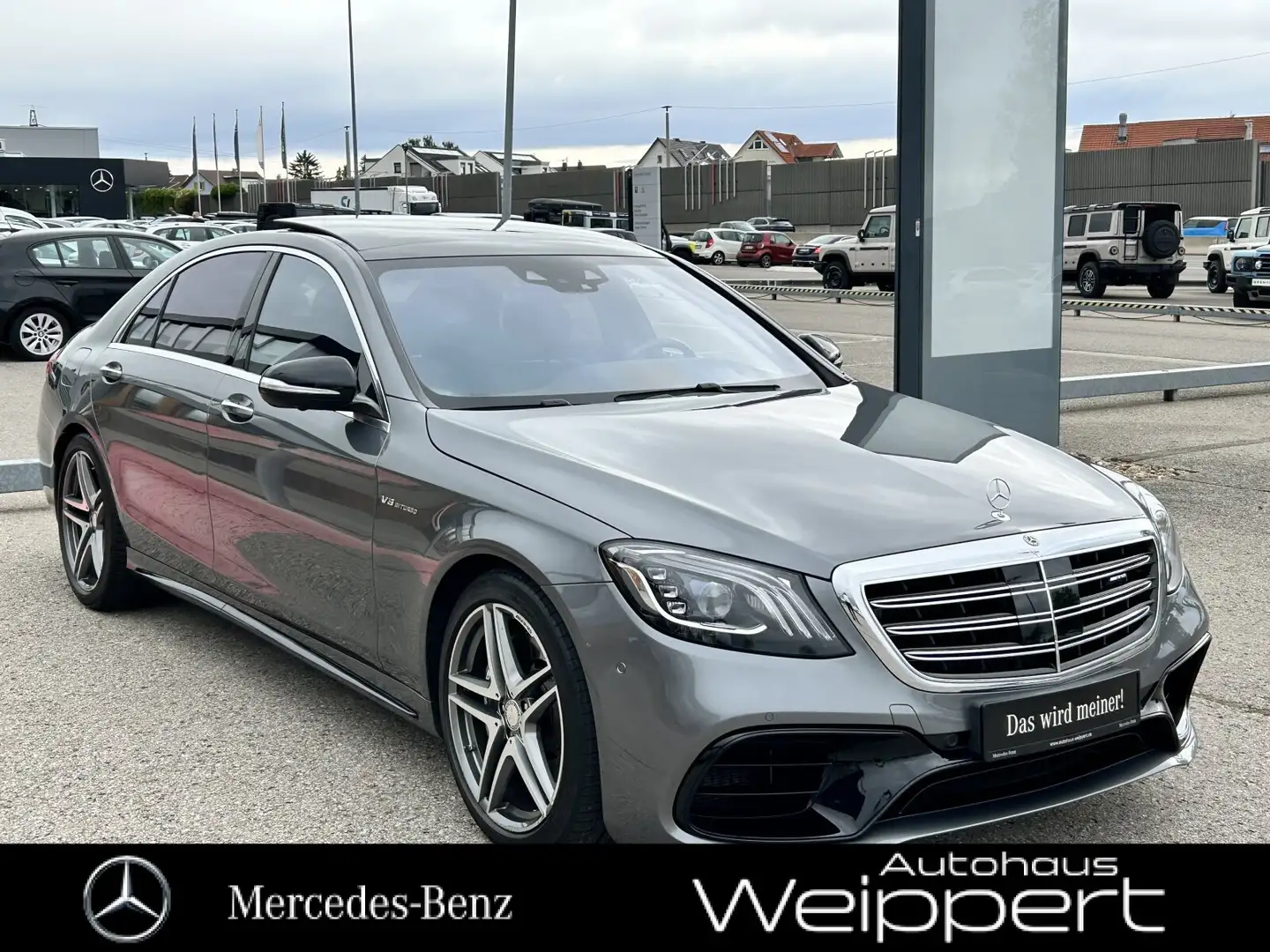 Mercedes-Benz S 63 AMG S 63 4M+ LANG DIS PAN MAGIC SKY CARBON LENKRAD Gris - 2