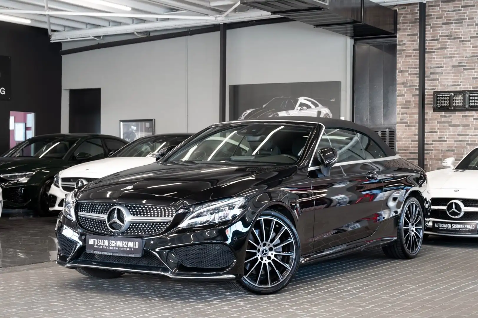 Mercedes-Benz C 300 C300 Cabrio|AMG-LINE|BURMESTER|LEDER|AHK|NAVI Negro - 1