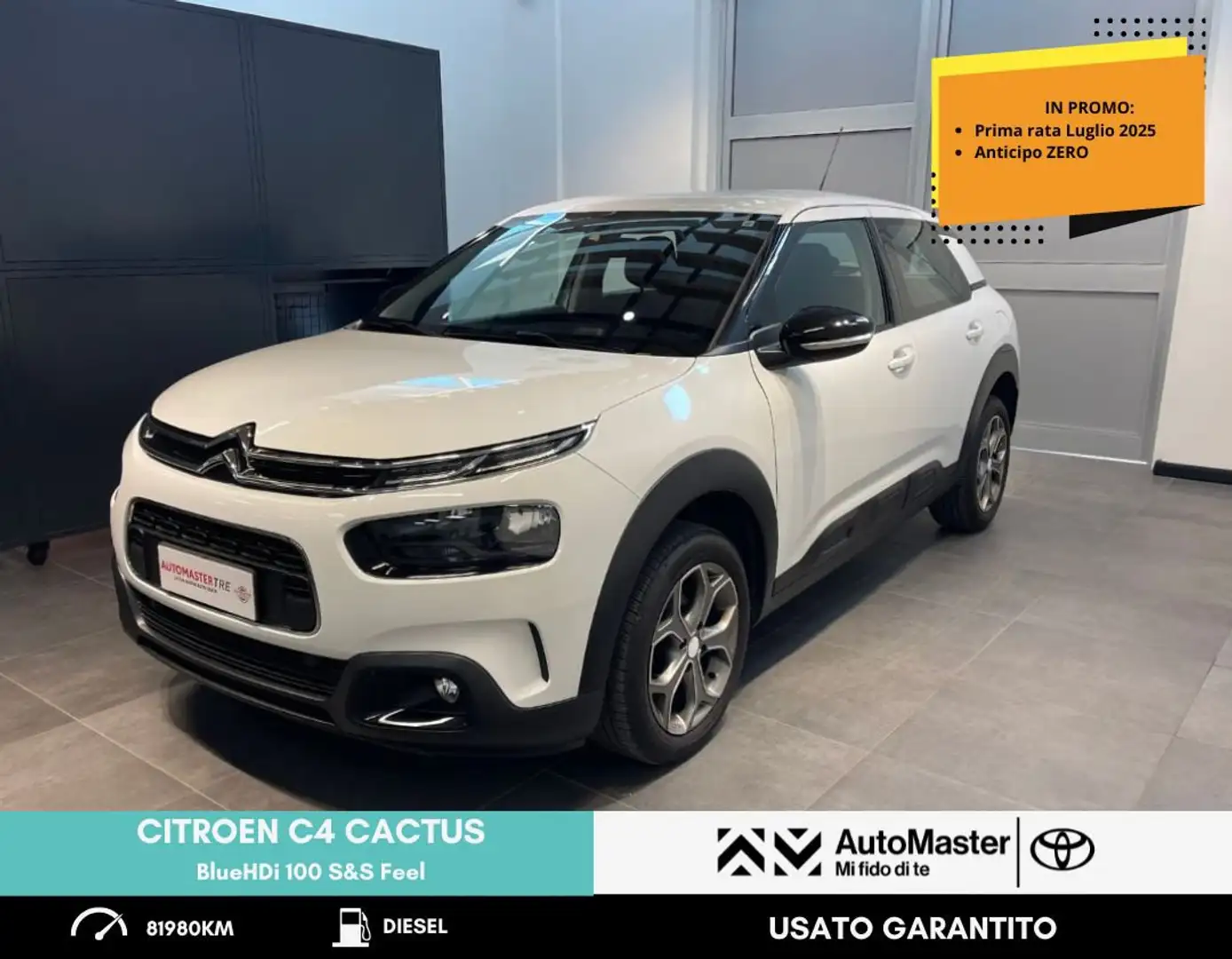Citroen C4 Cactus BlueHDi 100 S&S Feel Bianco - 1