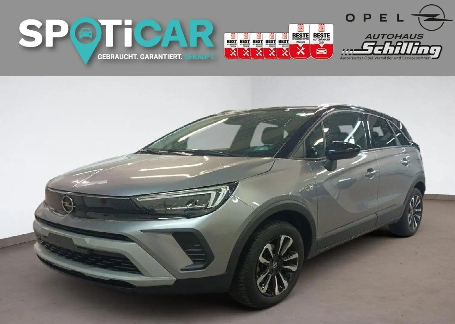 Opel Crossland 1.2 Turbo Automatik Elegance Navi Grau - 1