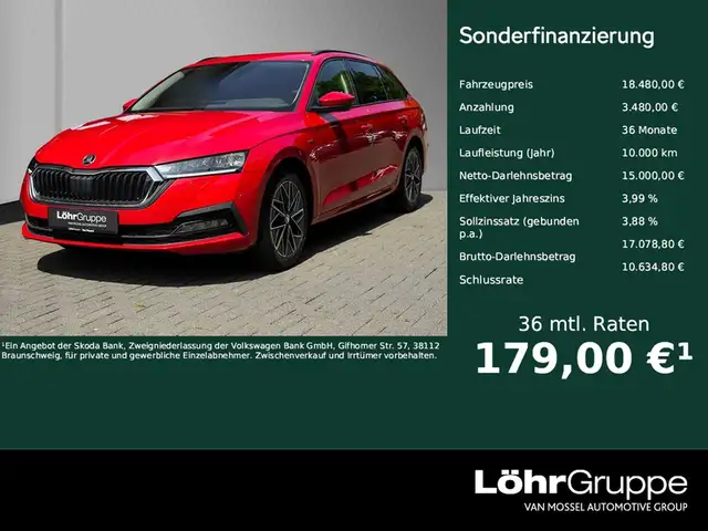 2022 Skoda Octavia in Red for sale