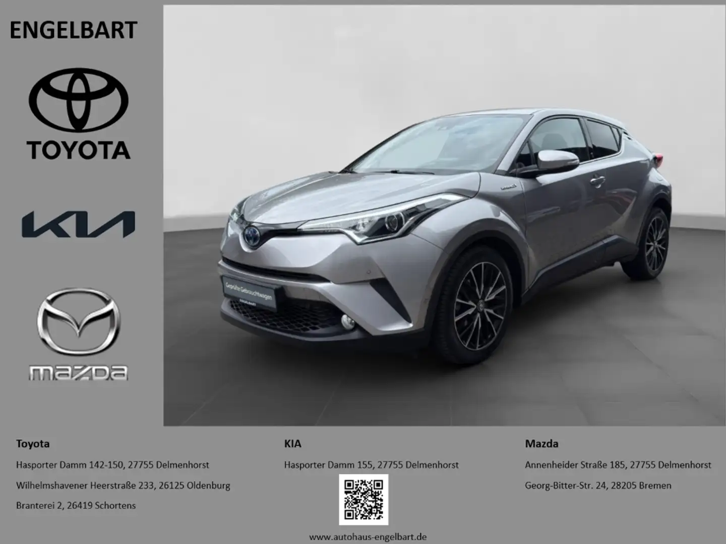 Toyota C-HR 1.8 Hybrid Team D PDC vorne+hinten SHZ Grau - 1