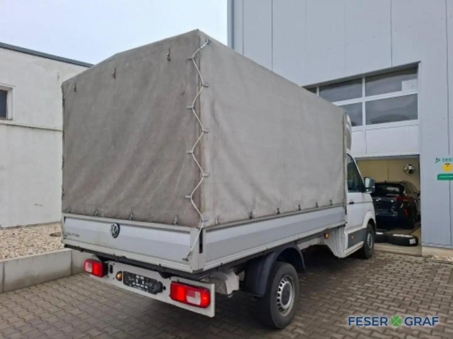 Volkswagen Crafter Pritsche EK MR 2.0 TDI Plane-Spriegel/LED/NAVI/ Weiß - 2