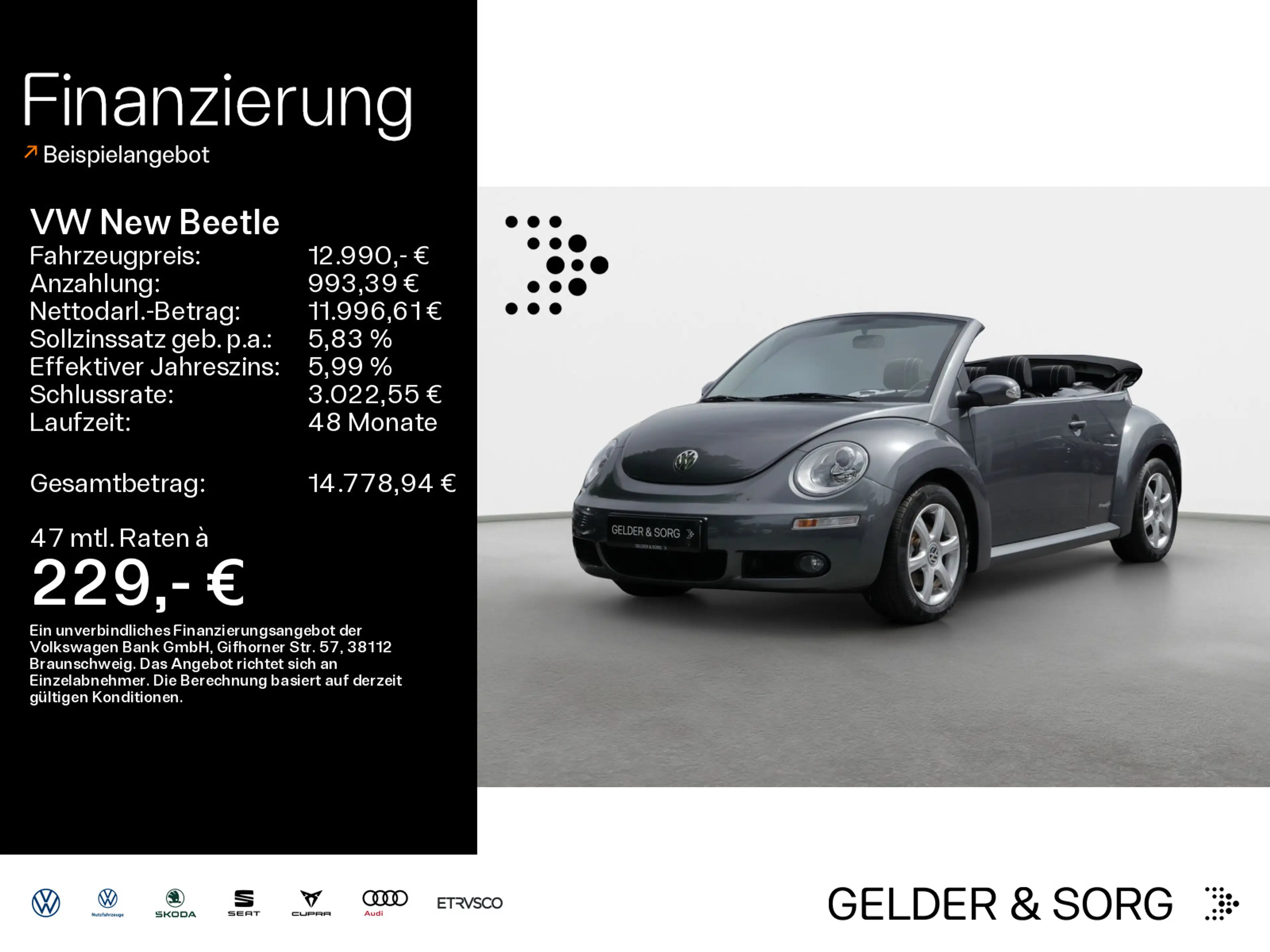 Volkswagen New Beetle Cabriolet 1.9 TDI *Freestyle*Org.KM*