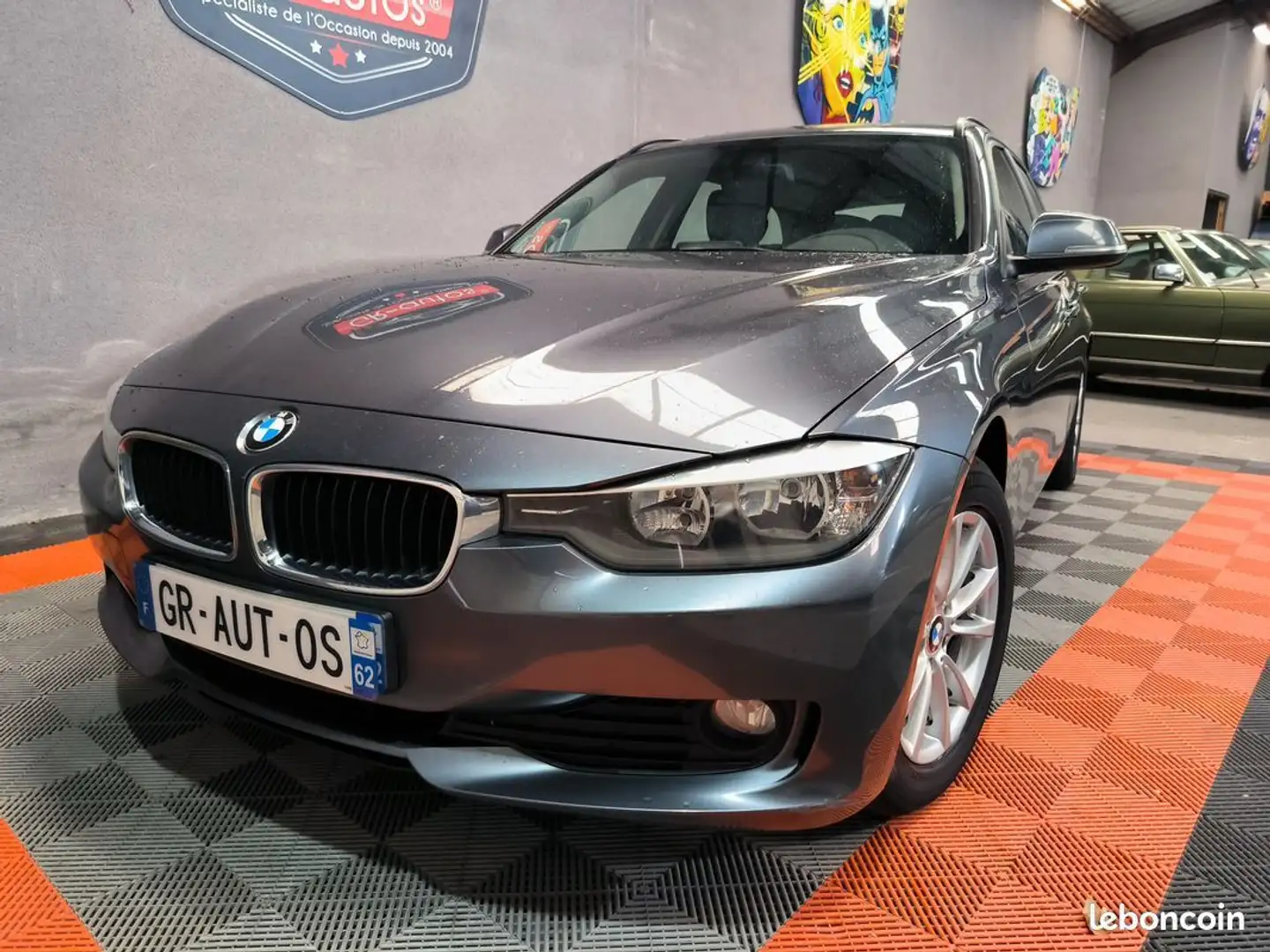 BMW 316 Touring 316d 115cv 127000km garantie 12 mois 2eme Main GPS-CUIR-RADAR DE RECUL-BLUETOOTH Gris - 1