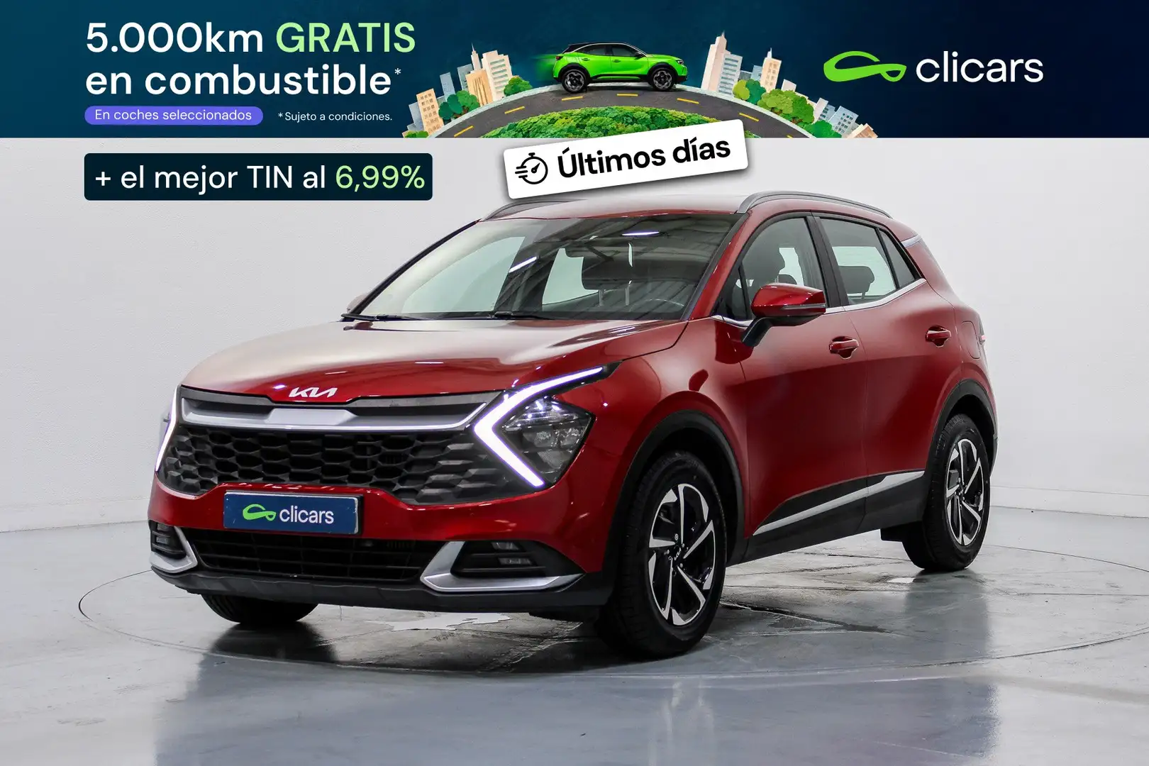 Kia Sportage 1.6 T-GDi HEV Drive Rojo - 1