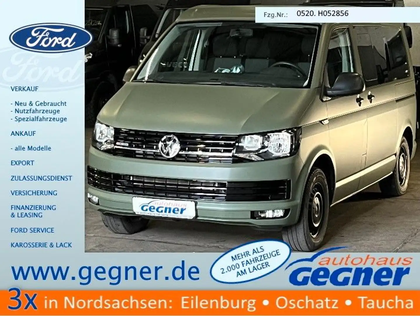 Volkswagen T6 Kombi T6 Camper California ähnl. Aufstelldach 4Motion Weiß - 1