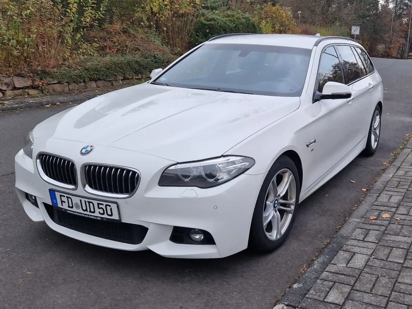 BMW 518 518d Touring M-Sportpaket Automatik Bílá - 1