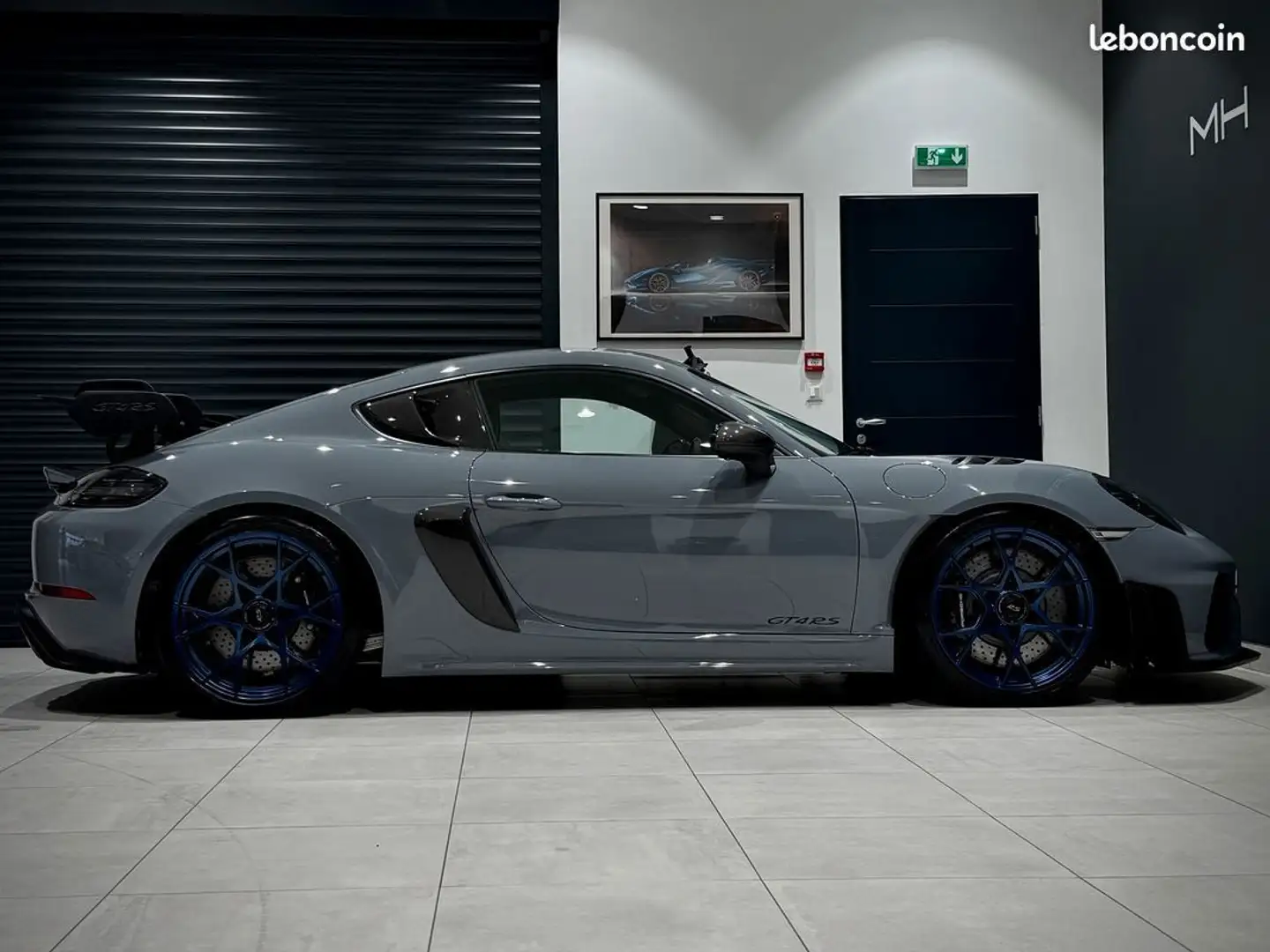 Porsche 718 CAYMAN GT4 RS PACK WEISSACH+PACK CLUBSPORT 4.0i 500 CH PDK CARBONE+FEUX PDLS MATRIX+LIFT+BOSE+CAMÉRA+GRIS ARCTIQUE+1ER MA Gris - 2