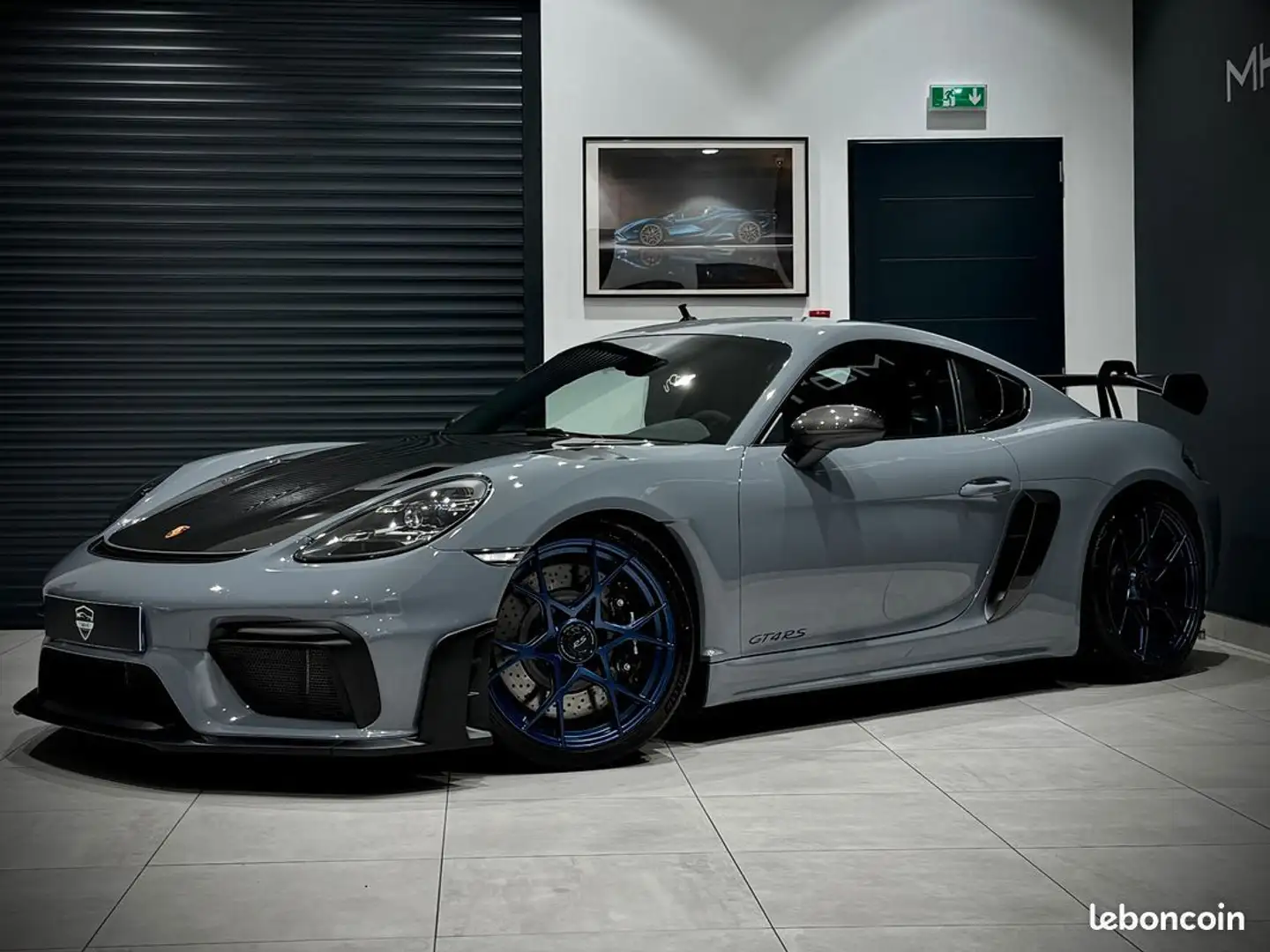 Porsche 718 CAYMAN GT4 RS PACK WEISSACH+PACK CLUBSPORT 4.0i 500 CH PDK CARBONE+FEUX PDLS MATRIX+LIFT+BOSE+CAMÉRA+GRIS ARCTIQUE+1ER MA Gris - 1