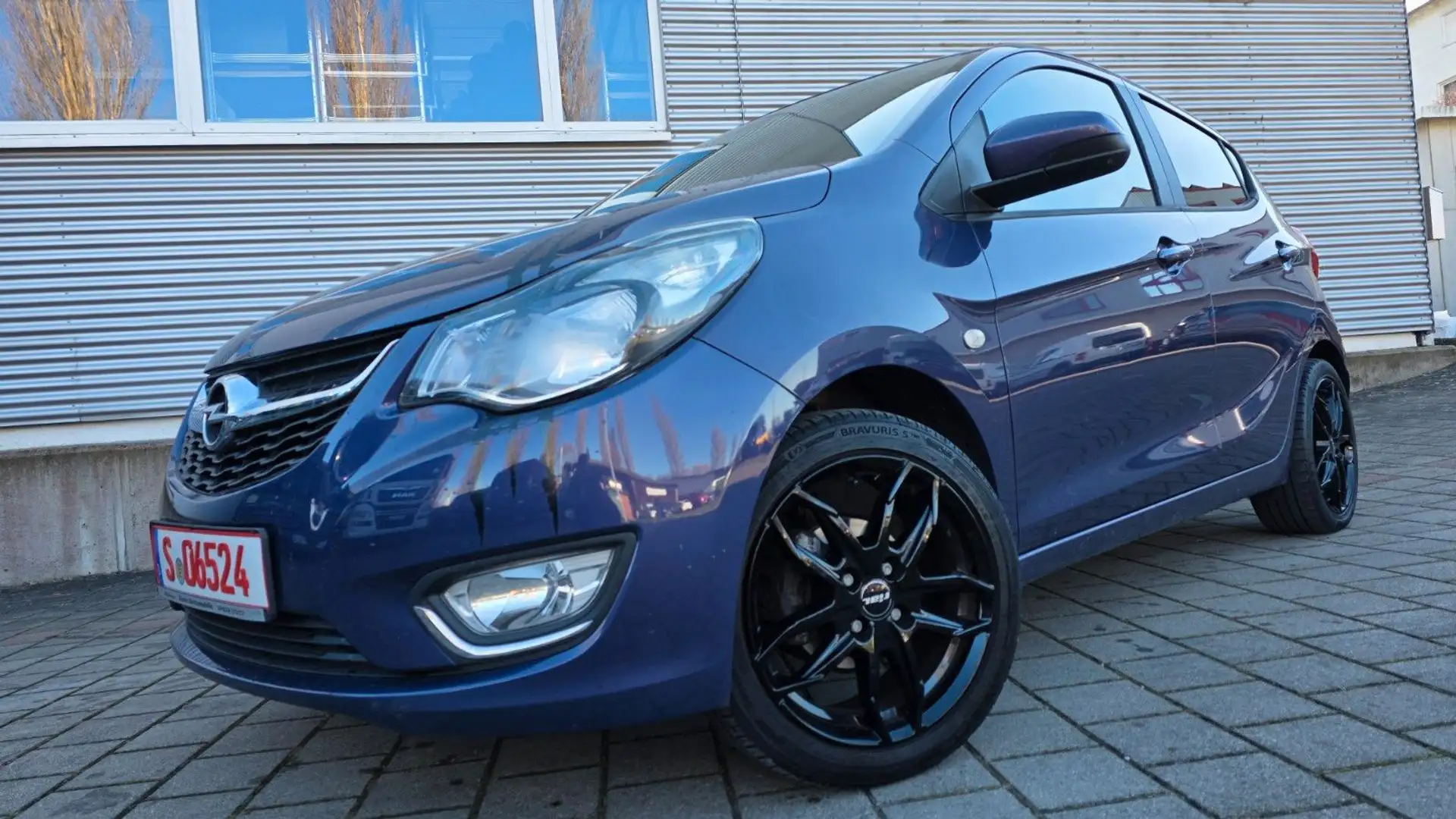 Opel Karl +TÜV+ GARANTIE+LEDER+SITZH+PARKS+SITZH+KLIMA Grau - 1