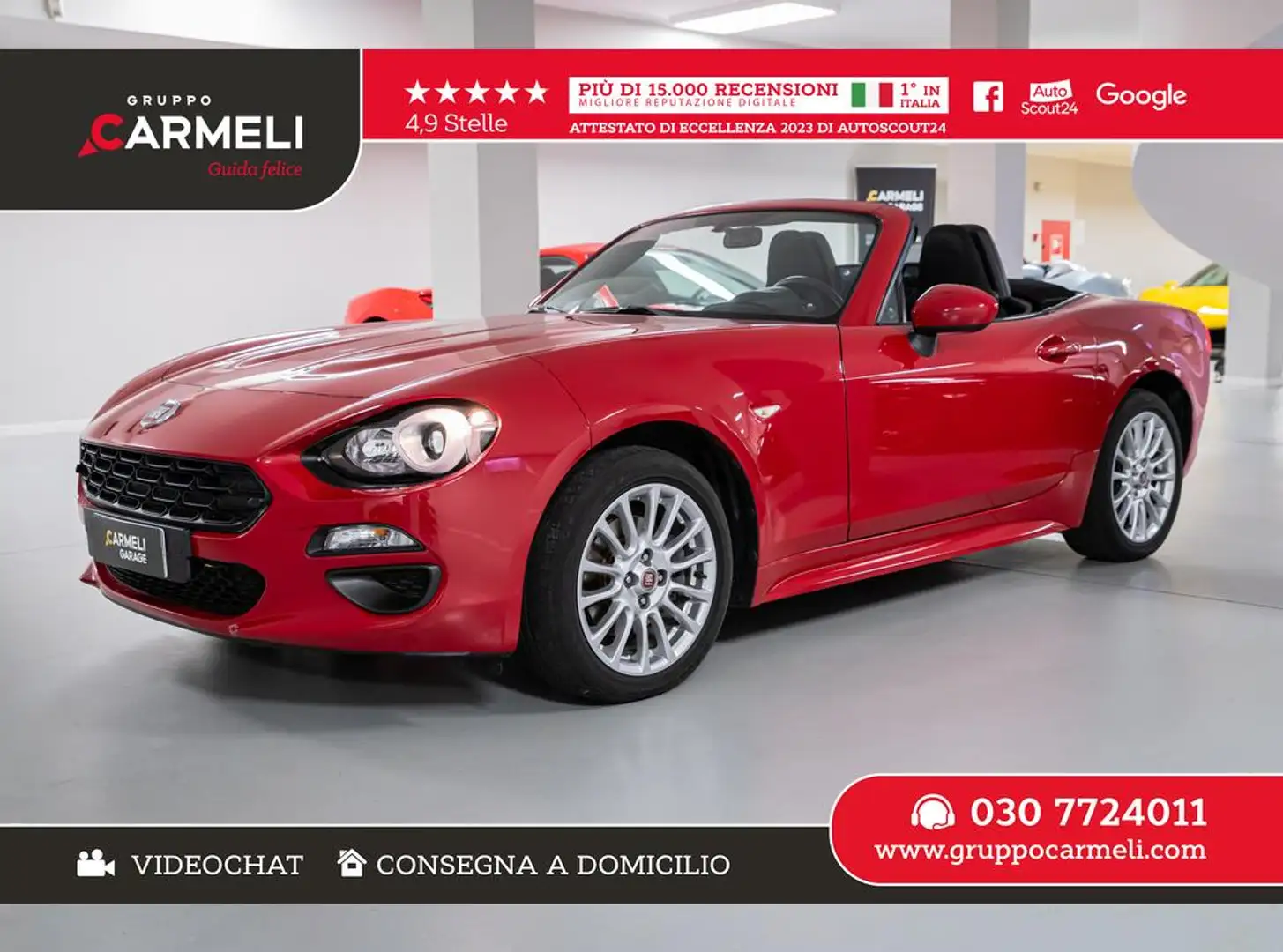 Fiat 124 Spider 1.4 MultiAir-28.000KM Rood - 1