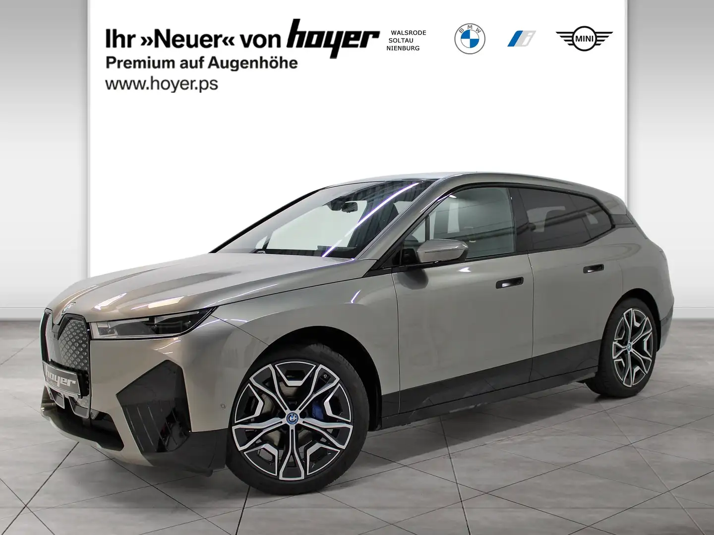 BMW iX xDrive40 AHK Pano Laserlicht Sportpaket DAB Grau - 2