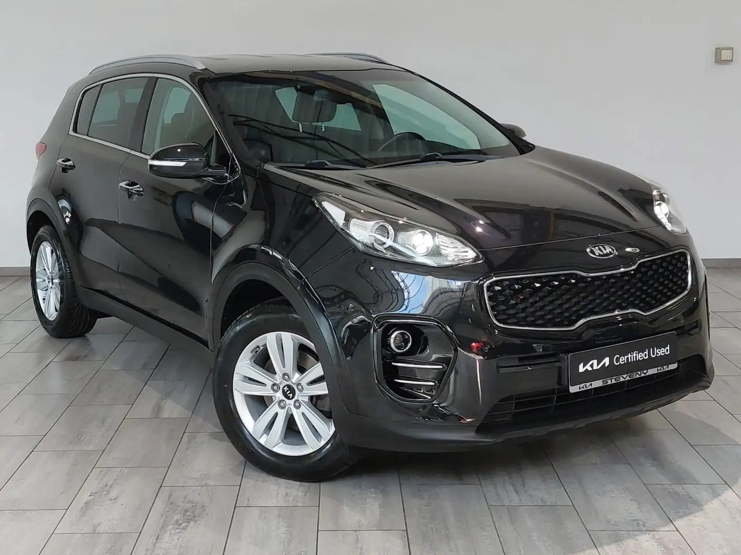 Kia Sportage VISION PACK 1.6i 2WD ISG 132CV *GPS*CAMERA*CUIR* Noir - 2