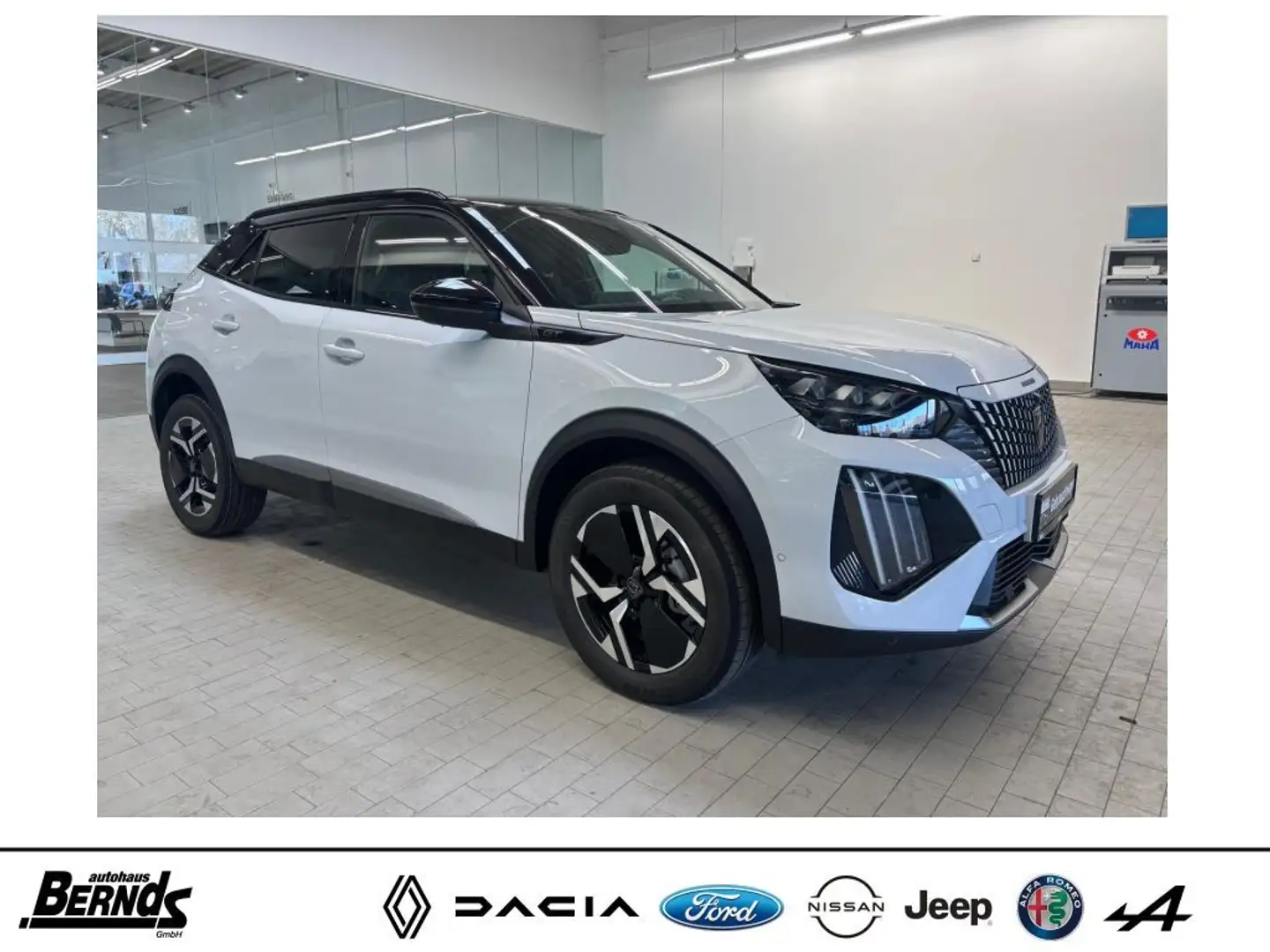 Peugeot 2008 PureTech 130 EAT8 GT AUTOMATIK PDC v+h KLIMAAUTOm. Bianco - 2