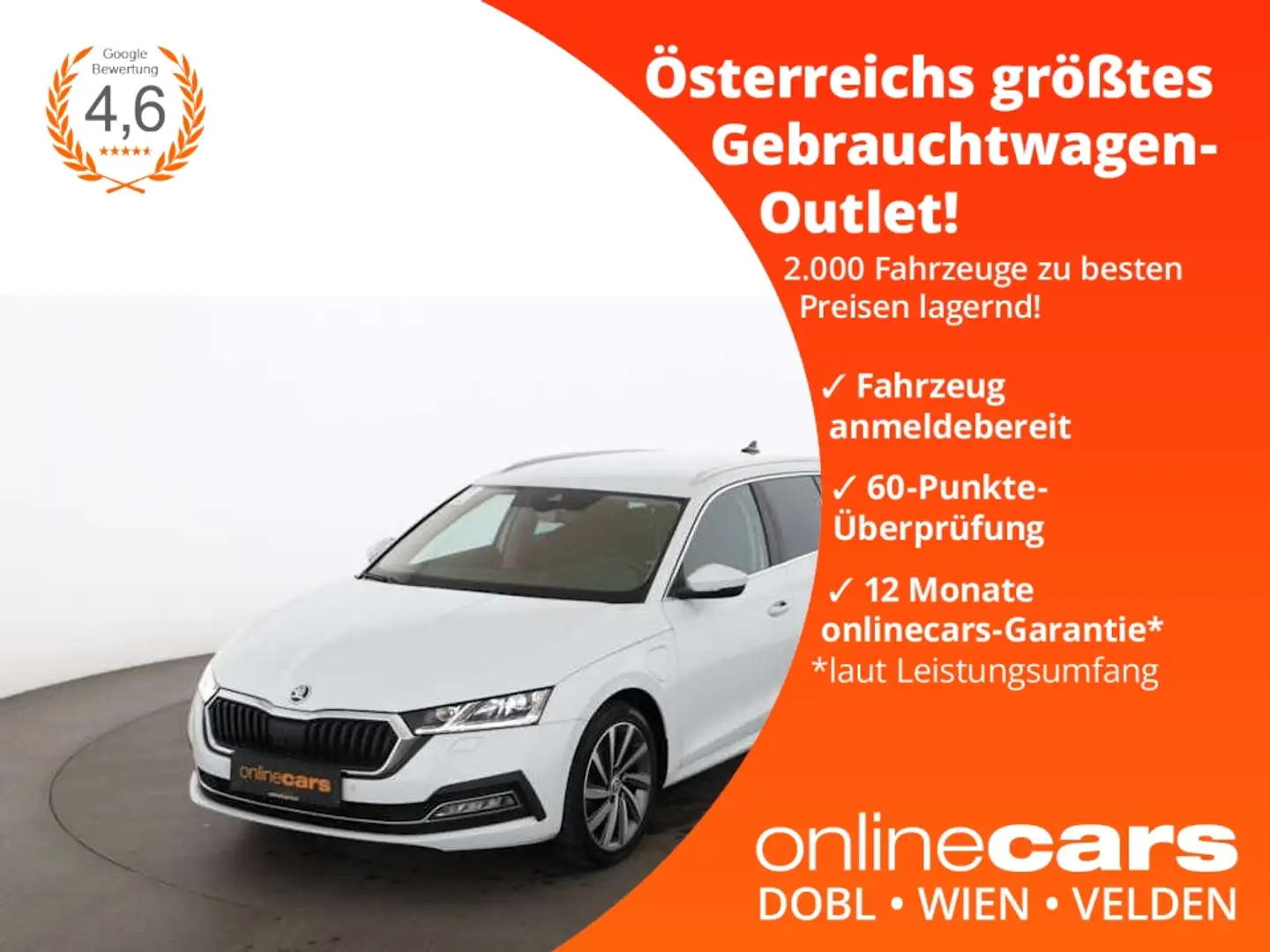 Skoda Octavia Combi 1.4 TSI Style iV Aut MATRIX HEAD-UP Blanc - 1