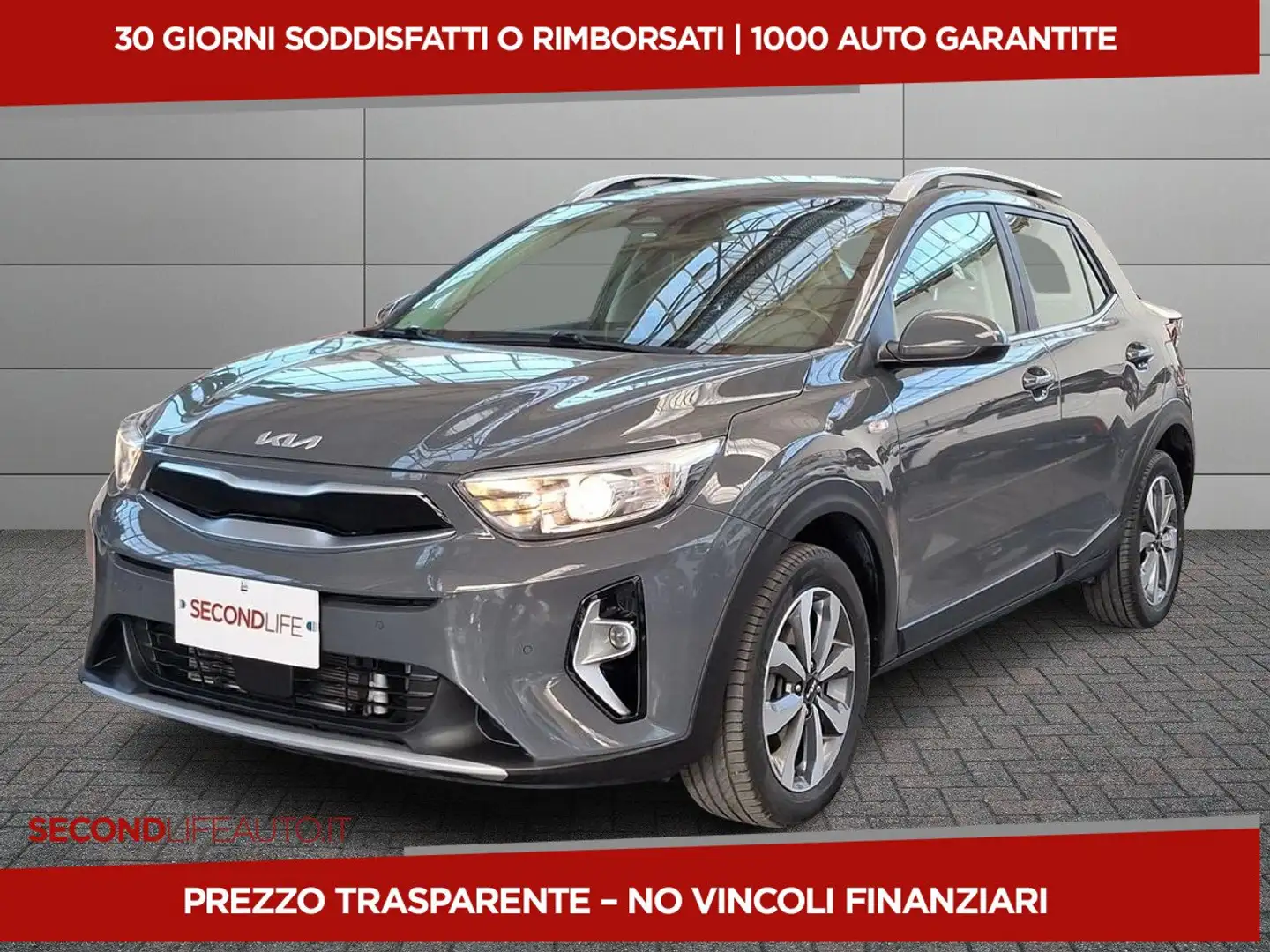 Kia Stonic 1.0 t-gdi mhev Style S/Design Pack 100cv IMT Grijs - 1