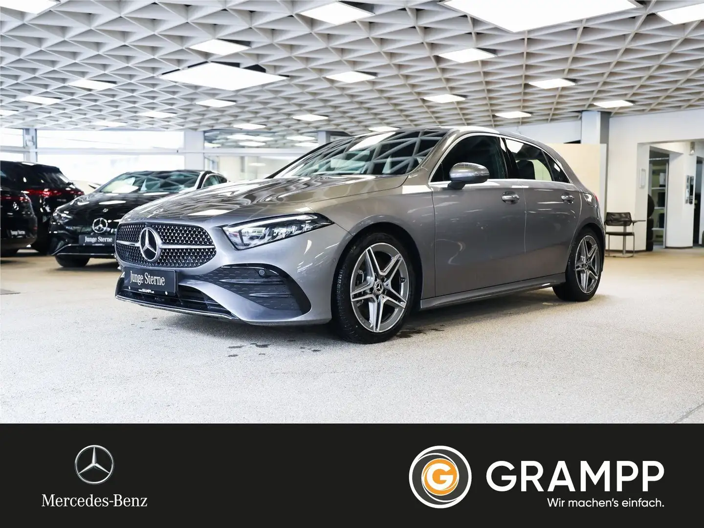 Mercedes-Benz A 250 4M AMG-Premium/AHK/Sound/Kamera/MBUX Szürke - 1