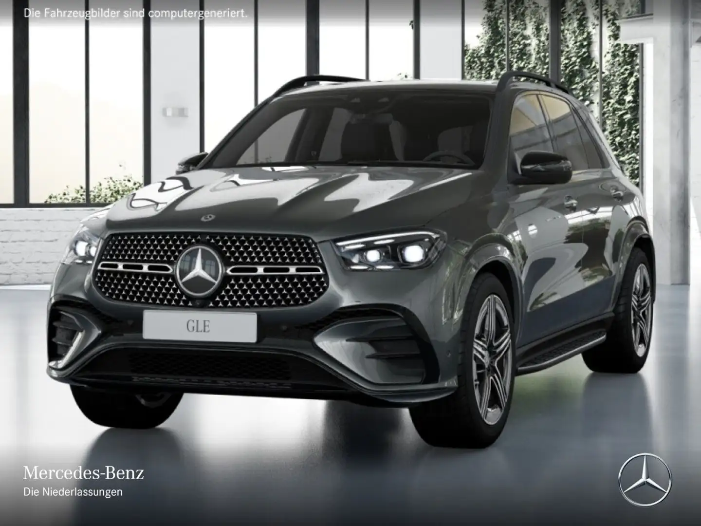 Mercedes-Benz GLE 450 d 4M AMG+NIGHT+PANO+360+AHK+MULTIBEAM+SPUR Grau - 2