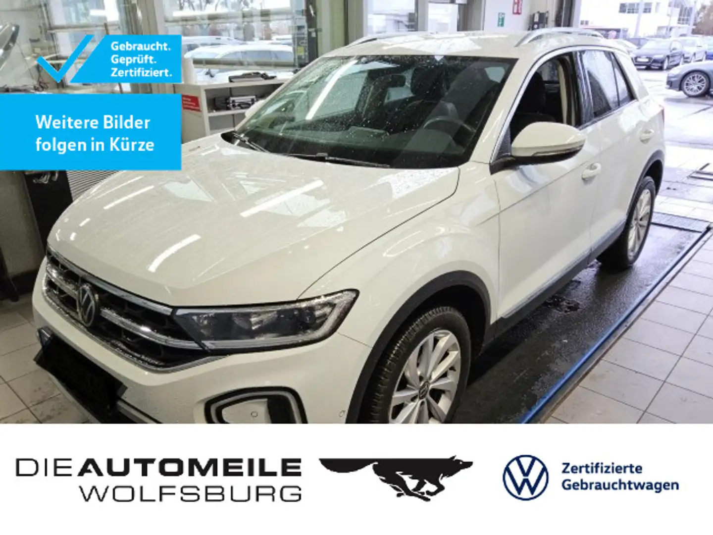 Volkswagen T-Roc 1.0 TSI Style AHK/ACC/Einparkhi Weiß - 1