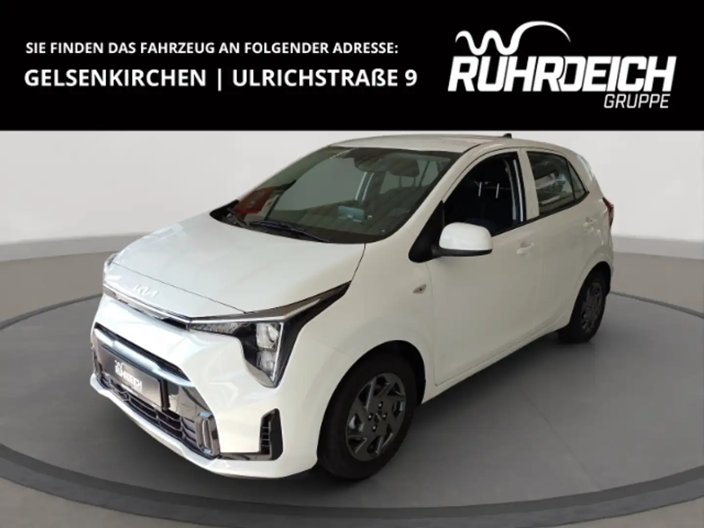 Kia Picanto 1,0 Vision Navi Kamera DAB SHZ LHZG Klima PTC hi. Weiß - 1