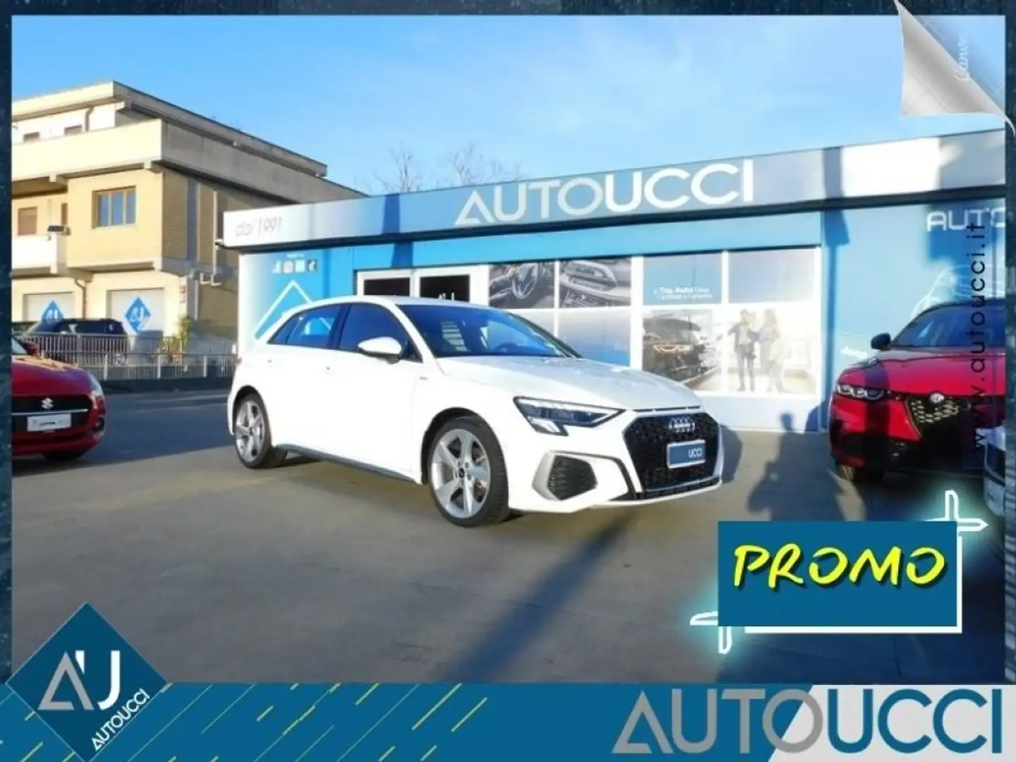 Audi A3 SPB 35 TFSI 150 CV S-tronic S-Line Edition Carplay Blanc - 1
