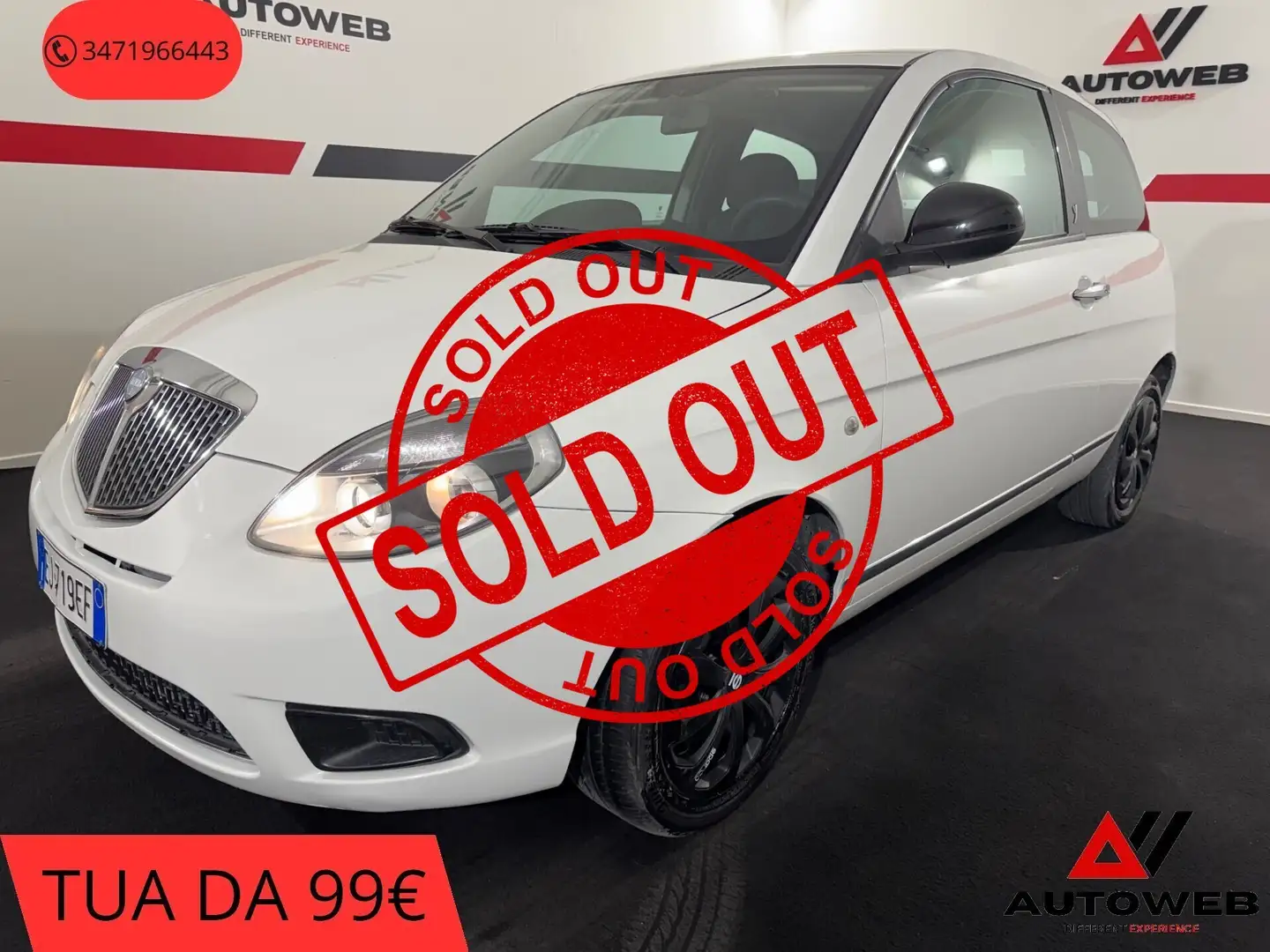 Lancia Ypsilon 1.2 69 CV Platinum Blanc - 1