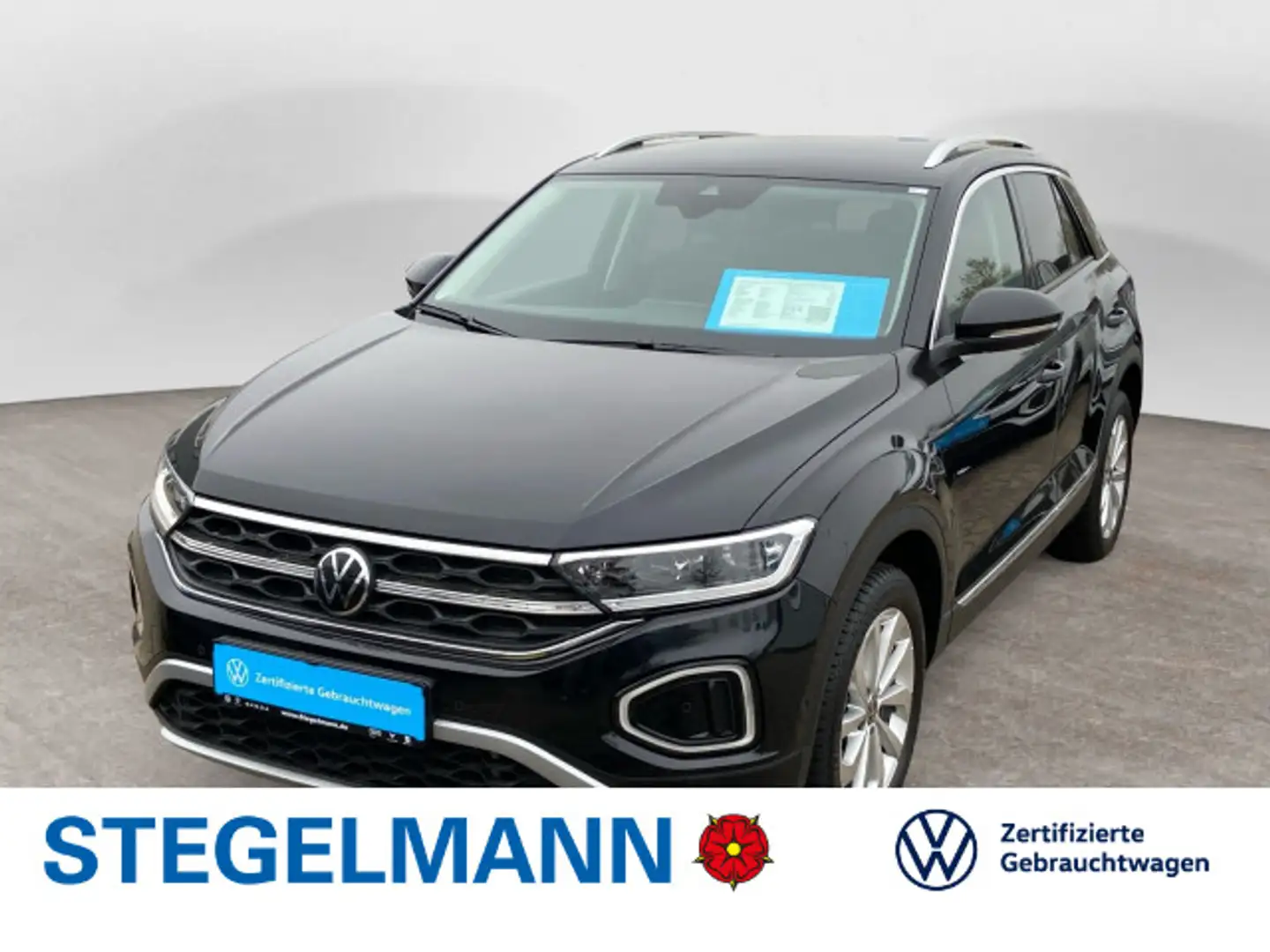 Volkswagen T-Roc 1.5 TSI DSG Facelift Style *AHK*LED*Navi* Schwarz - 1