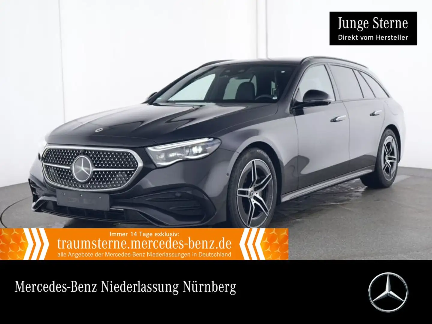 Mercedes-Benz E 300 de T 4M Hybrid AMG Fahrass 360° Distr. AHK Grau - 1