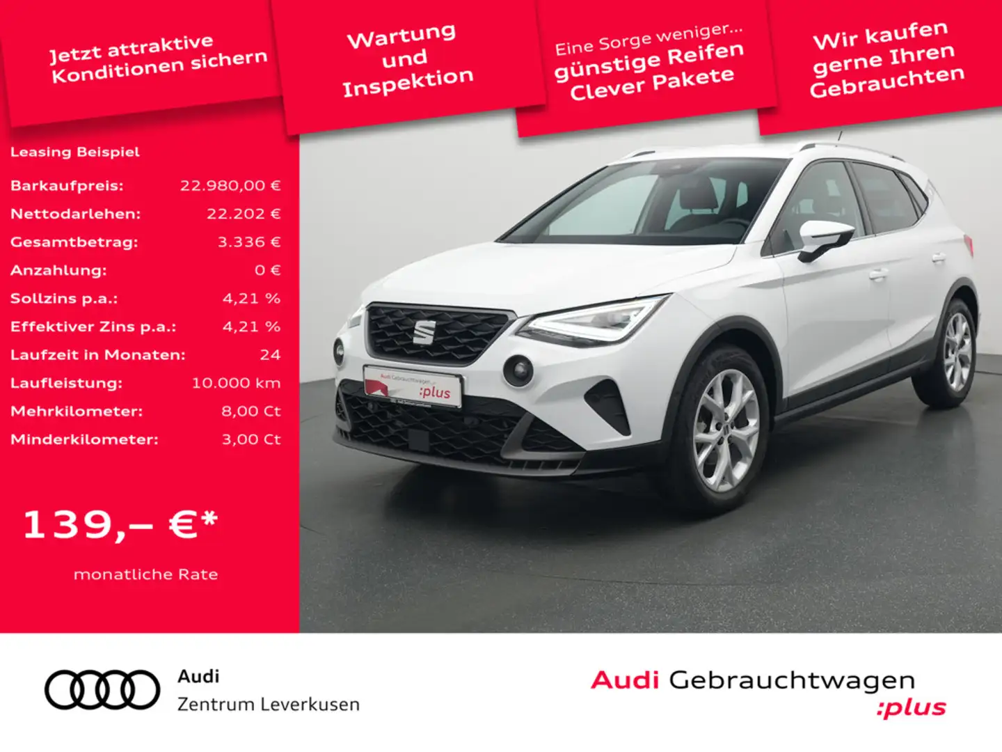 SEAT Arona FR NAVI VIRT ACC KAMERA LED SHZ Schwarz - 1