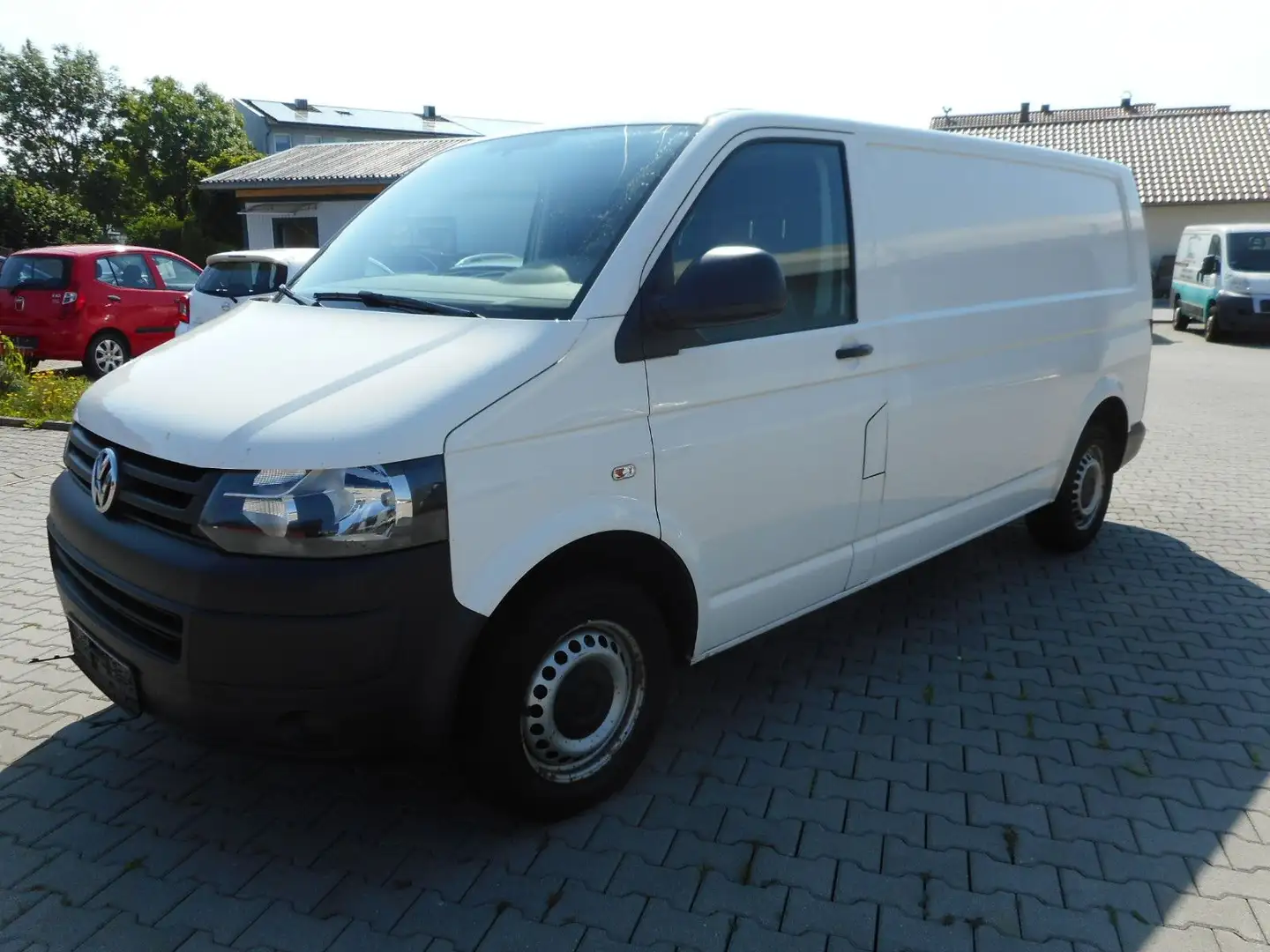 Volkswagen T5 Transporter Kasten lang 1. Hand werkstattgepf Blanc - 1