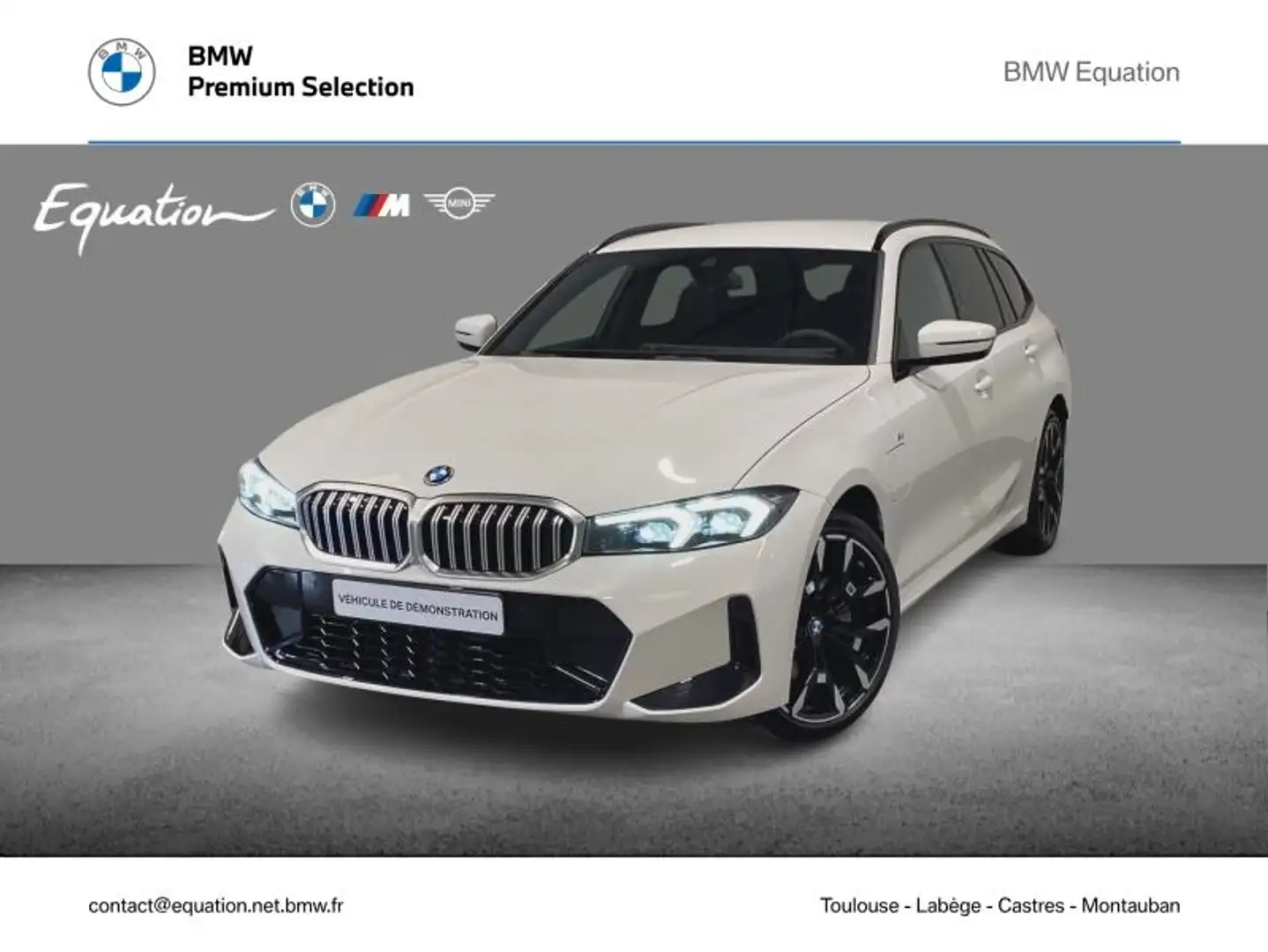 BMW 330 330eA 292ch M Sport Weiß - 1