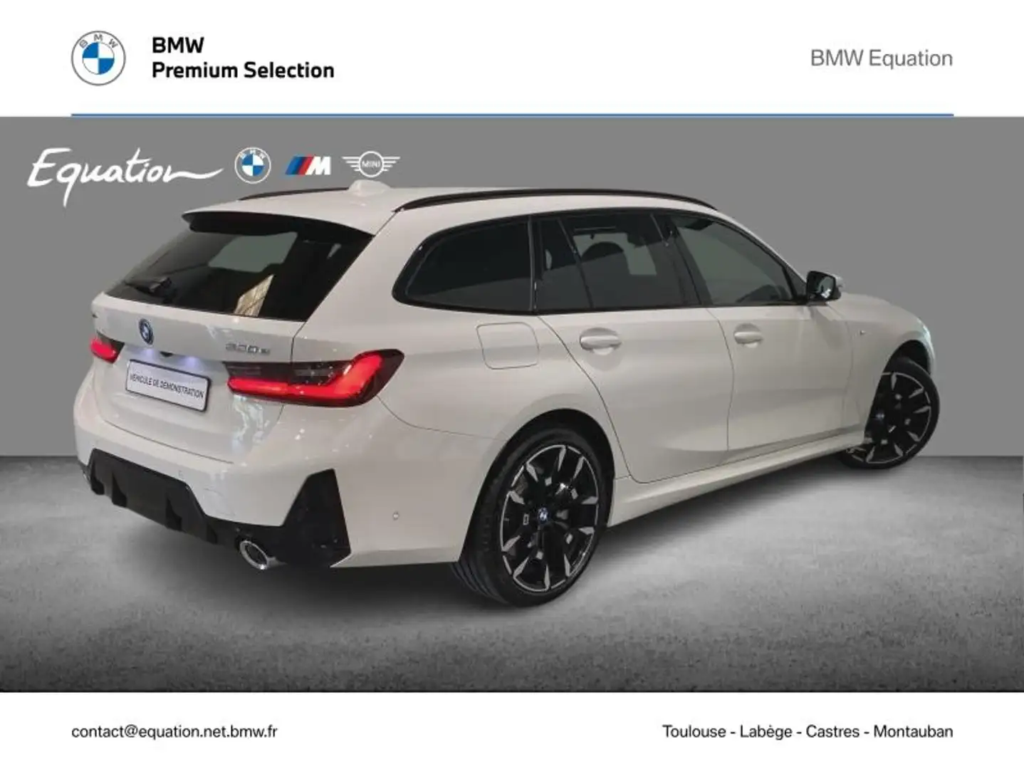 BMW 330 330eA 292ch M Sport Weiß - 2