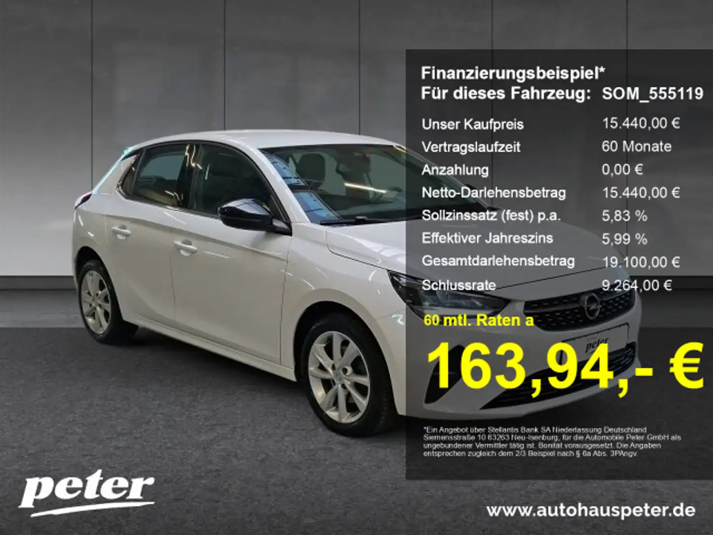 Opel Corsa Corsa F 1.2 Turbo Elegance Klima Sitzheizung 100PS Blanco - 1