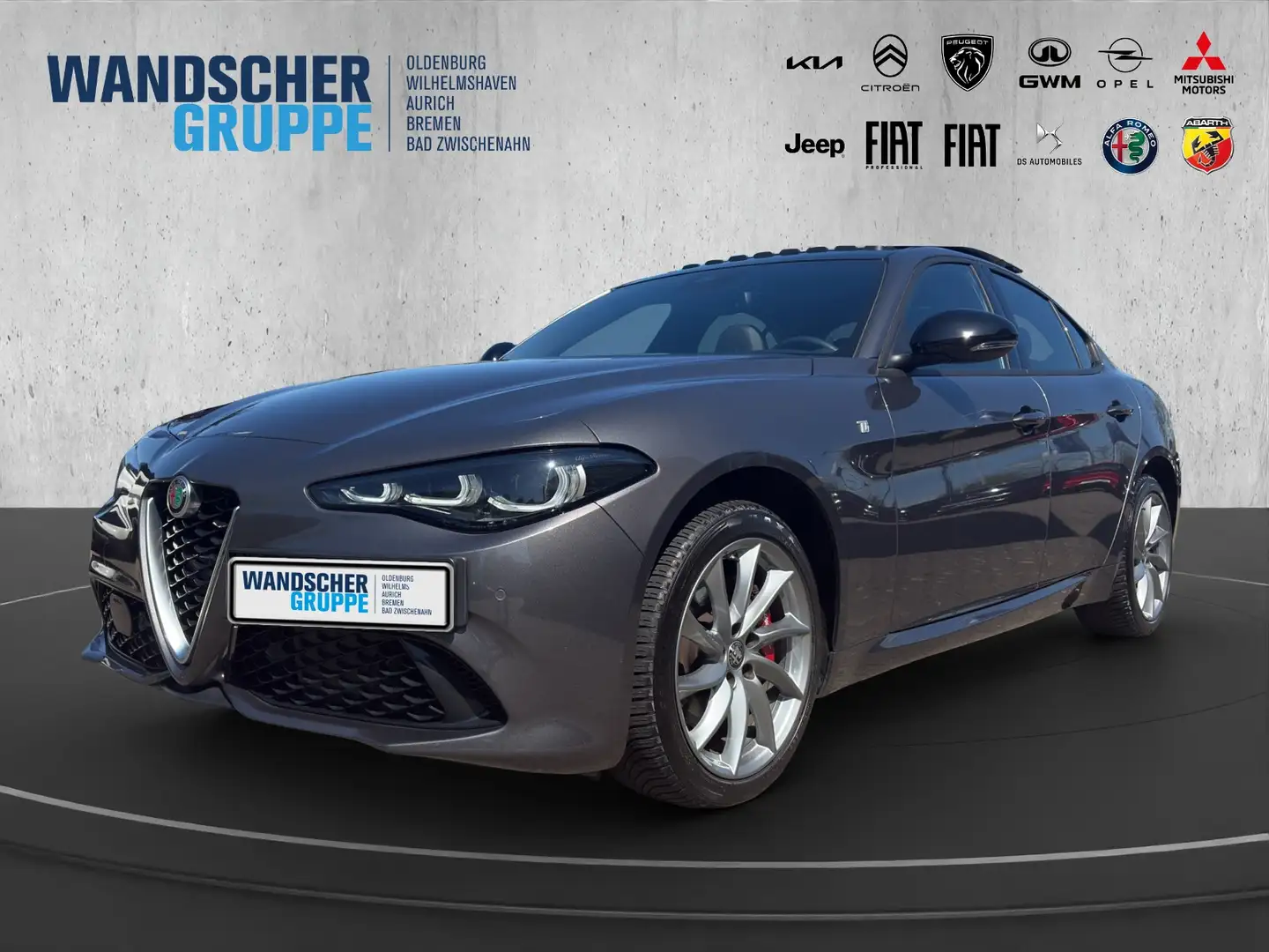 Alfa Romeo Giulia 2.0 Turbo 16V Ti Q4 +KeyLess+Pano+Kam. siva - 1