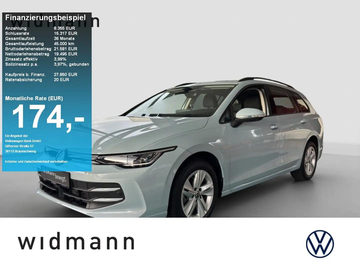 Volkswagen Golf Variant 1.5 eTSI DSG ACC KAMERA Blau - 1