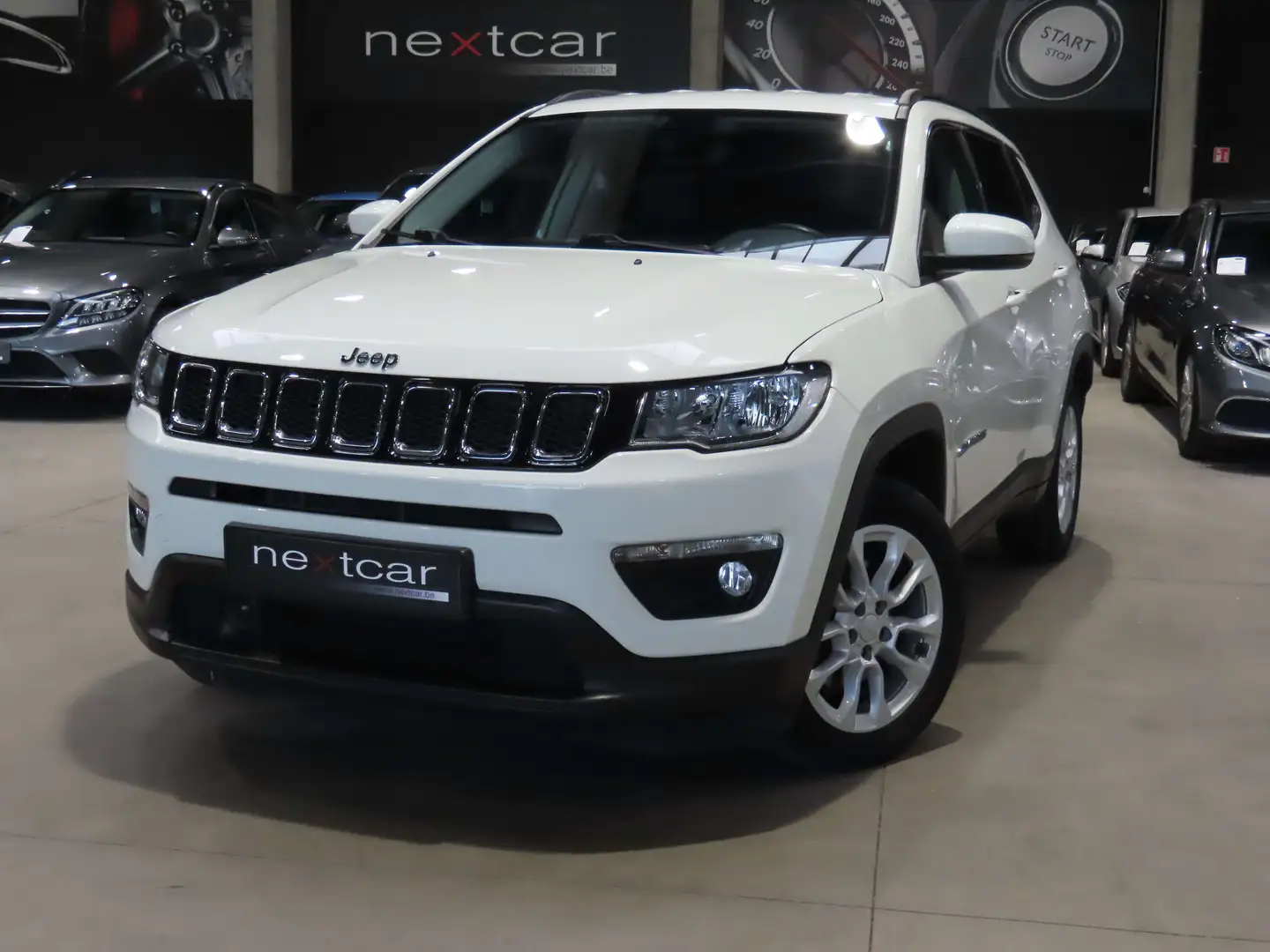 Jeep Compass 1.3Turbo Longitude DCT*NAVI-CRUISE-CARPLAY-CAMERA* Blanc - 1