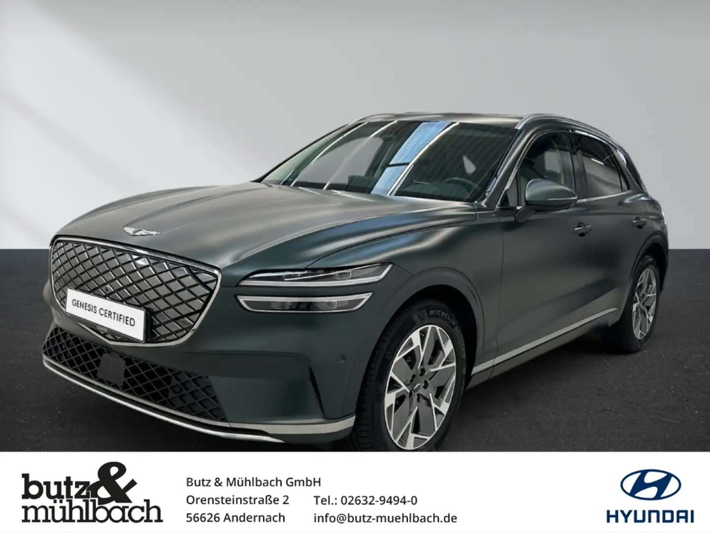 Genesis GV70 Sport Electrified 4WD AD El. Panodach Leder Memory Grün - 1