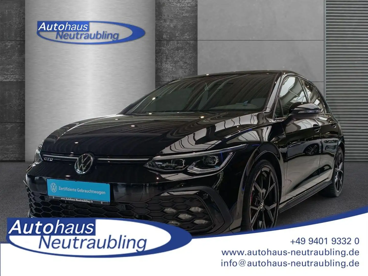 Volkswagen Golf 8 2.0 TDI "GTD" 200 PS DSG+REARVIEW+NAVI+AHK+ Schwarz - 1
