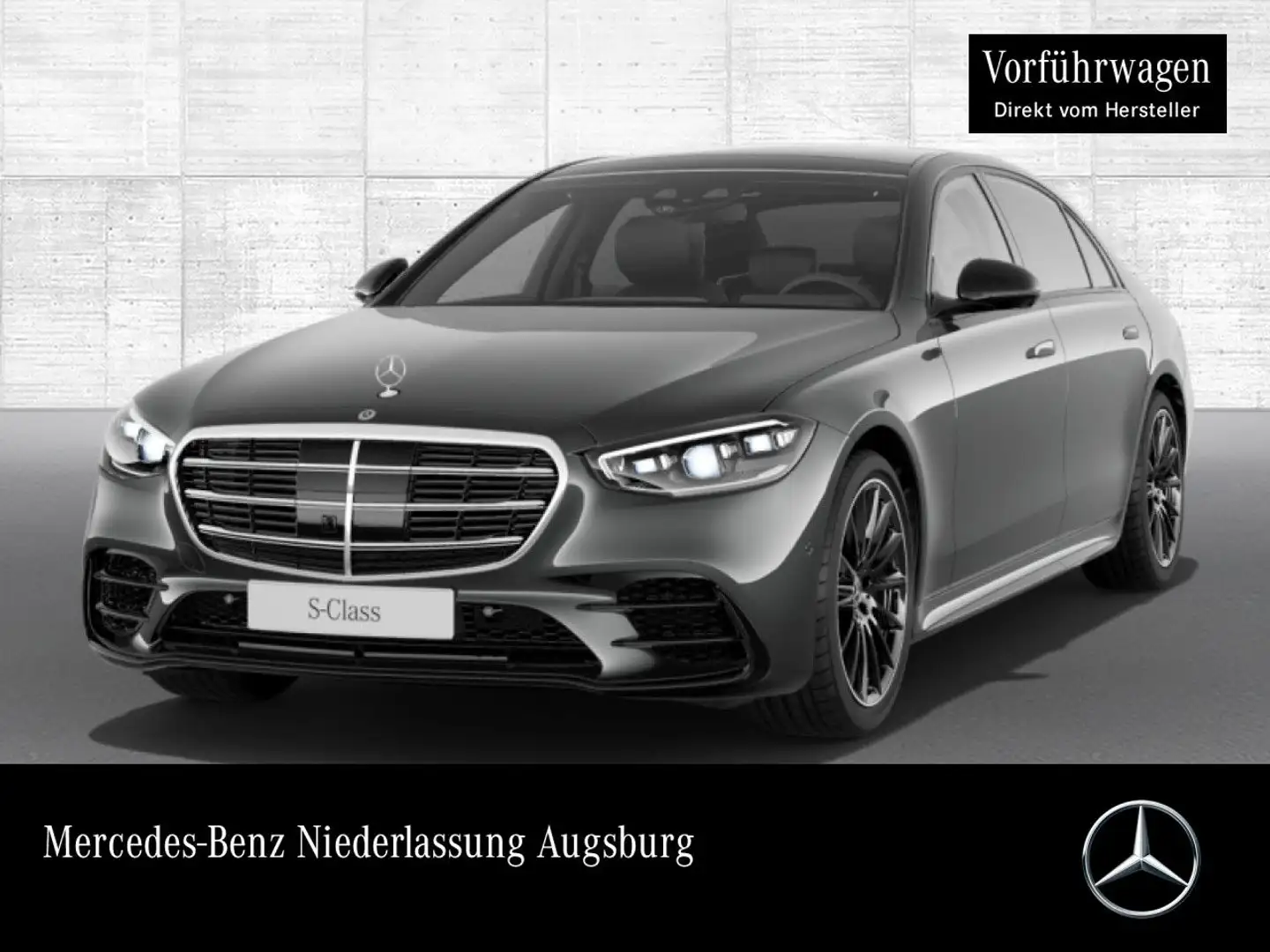 Mercedes-Benz S 450 d L 4M AMG+NIGHT+PANO+360+MULTIBEAM+STHZG Grau - 1