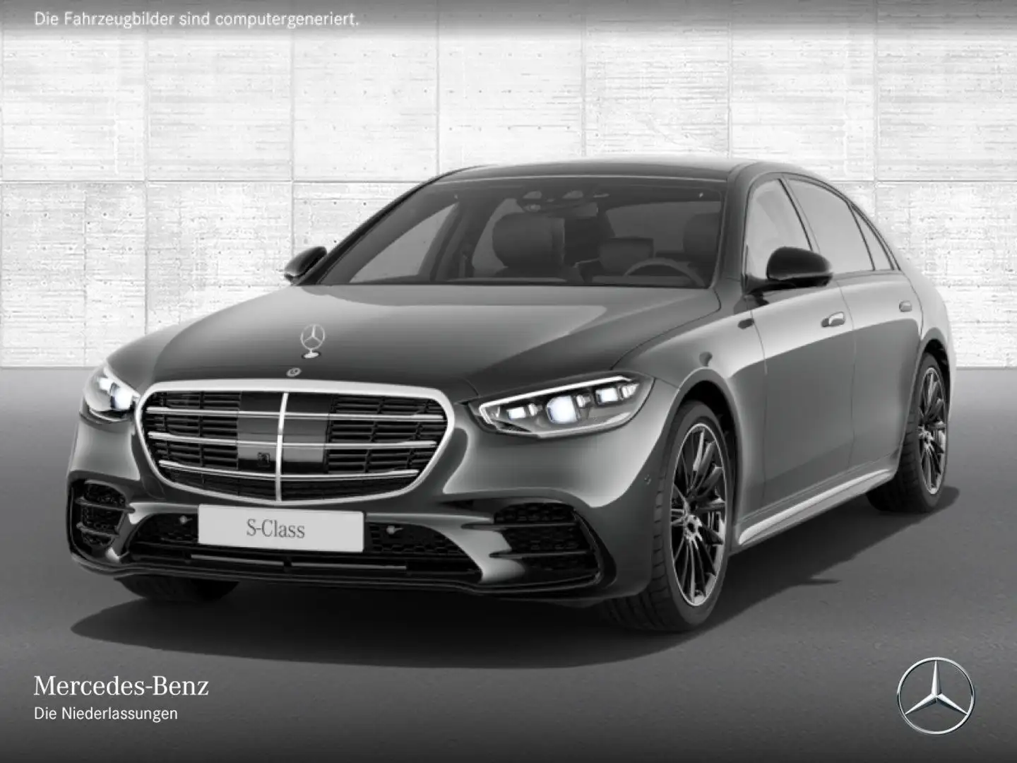 Mercedes-Benz S 450 d L 4M AMG+NIGHT+PANO+360+MULTIBEAM+STHZG Gris - 2