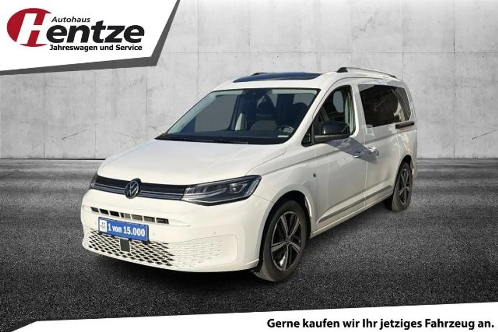 Volkswagen Caddy 2.0 TDI Style DSG 7 Sitzer Weiß - 1