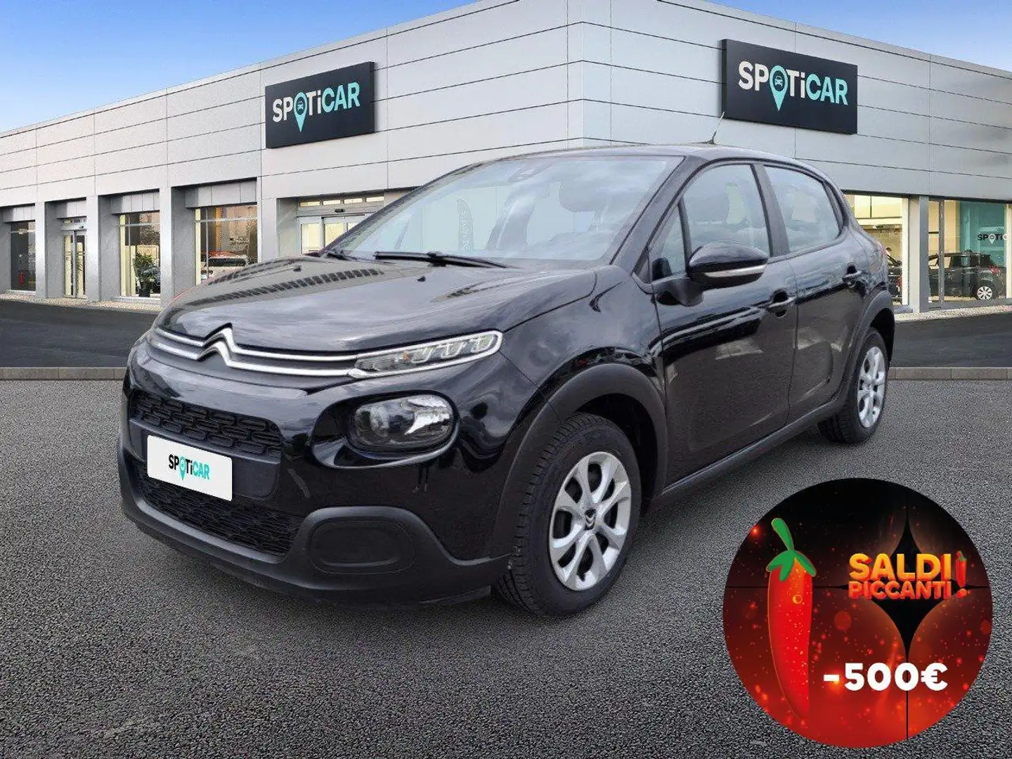 Citroen C3 PureTech 83 S&S Feel Neo patentati Nero - 1