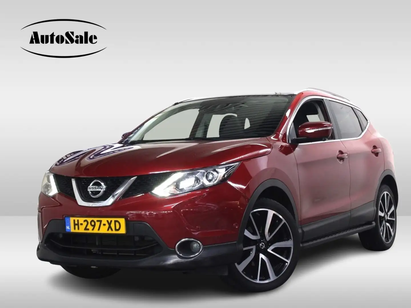 Nissan Qashqai 1.2 Tekna avm PANO NAV BT 360CAMERA STOELVW CRUISE Czerwony - 1