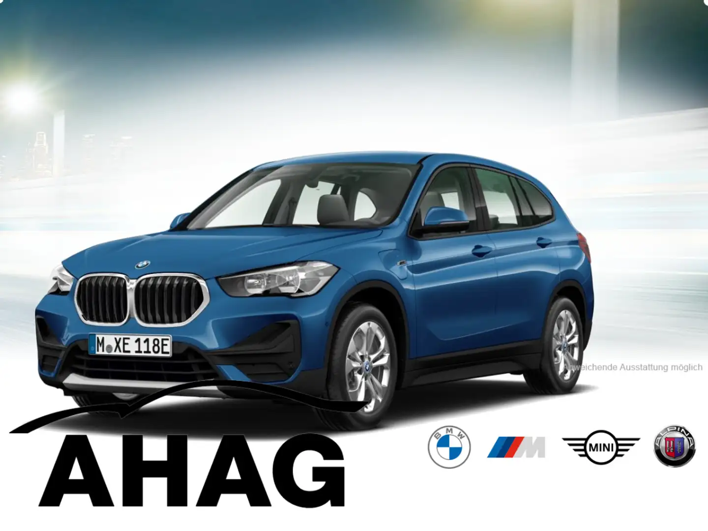 BMW X1 xDrive25e Advantage Steptronic Aut. Klimaaut. Bleu - 2