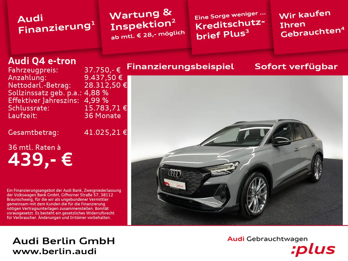 Audi Q4 e-tron 40 RFK MATRIX NAVI VIRTUAL Grau - 1