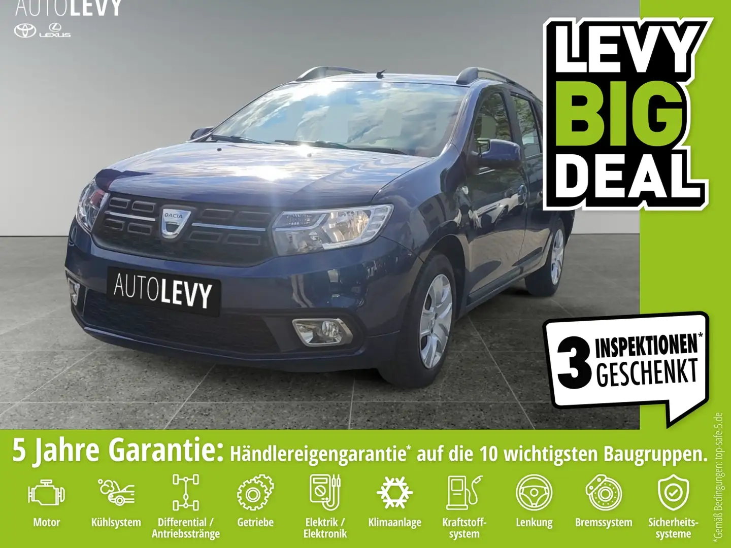 Dacia Logan MCV 0.9 Tce Laureate AHK*KLIMA*RFK*PDC* Niebieski - 1