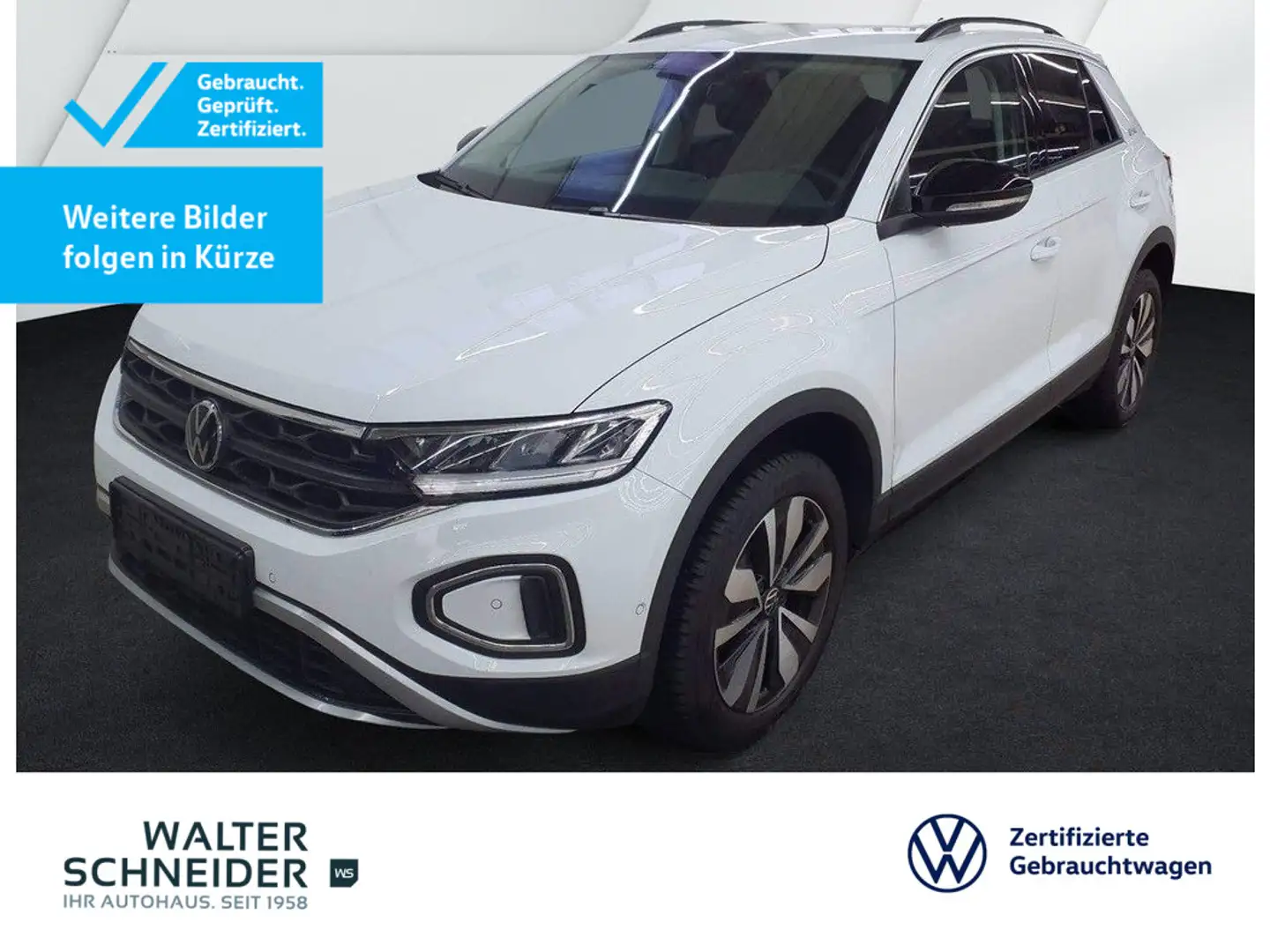 Volkswagen T-Roc 1.0 TSI Goal Navi LED SHZ ACC PDC Weiß - 1