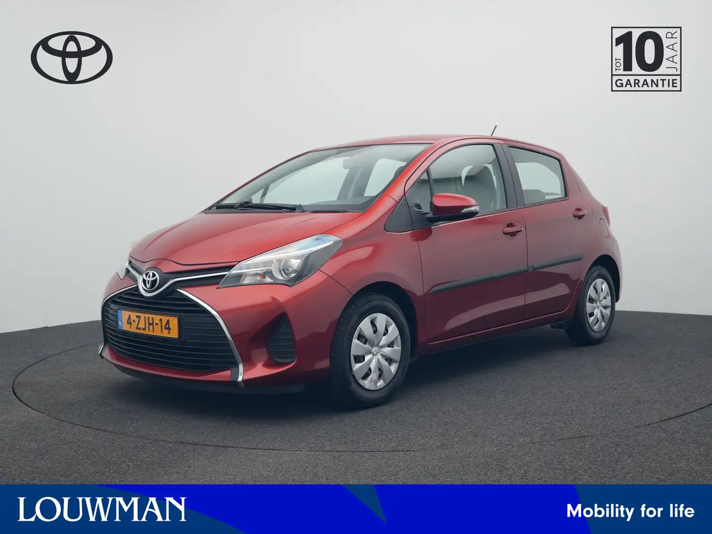 Toyota Yaris 1.0 VVT-i Aspiration | Parkeercamera | Airco | Rood - 1