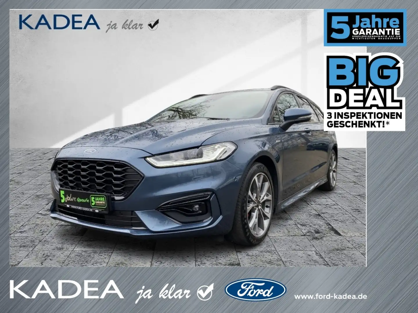 Ford Mondeo Turnier ST-Line LED|ACC|el.Heckklappe|KAM Bleu - 1